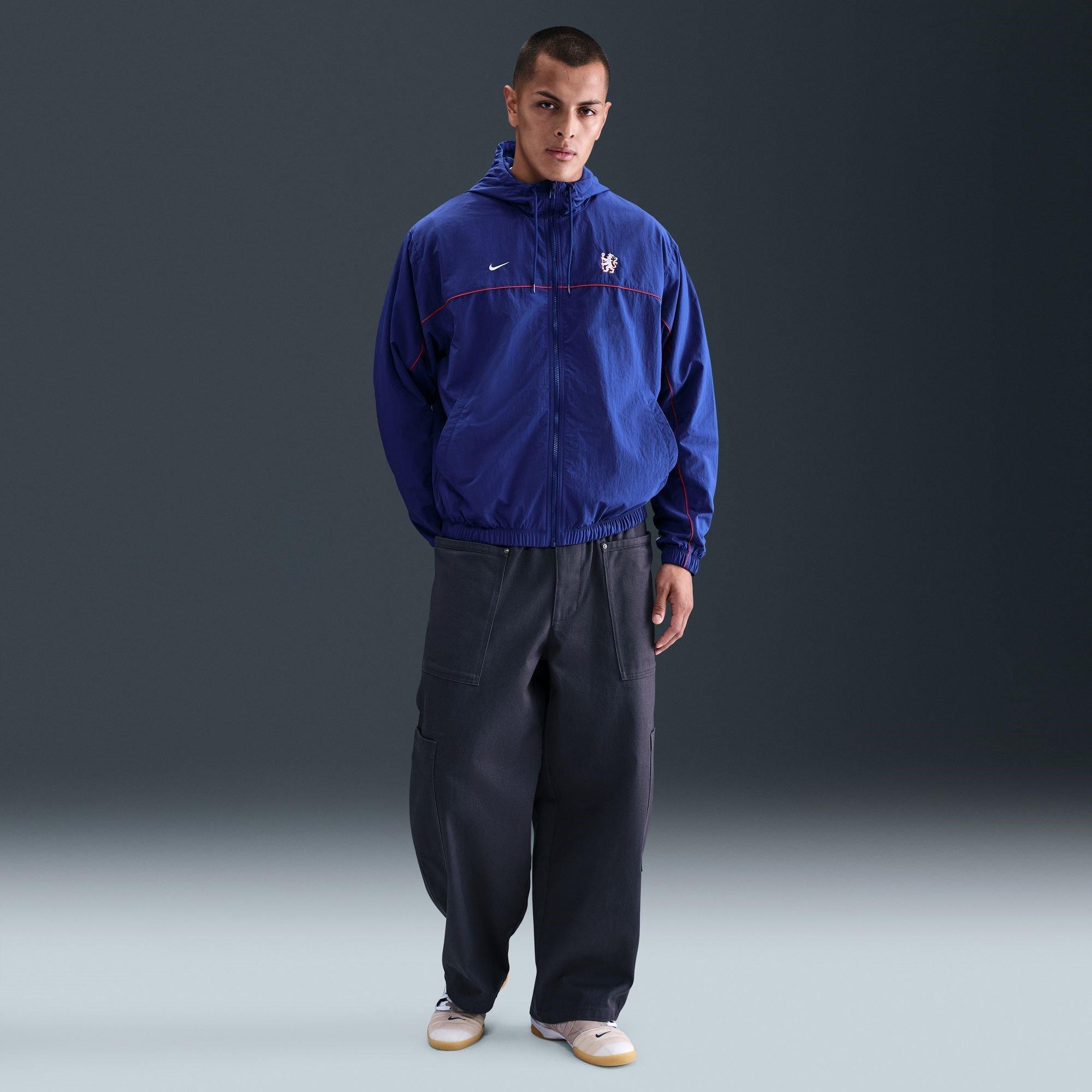 Blå/Hvid - Nike - Chelsea Club Jacket Adults - 7