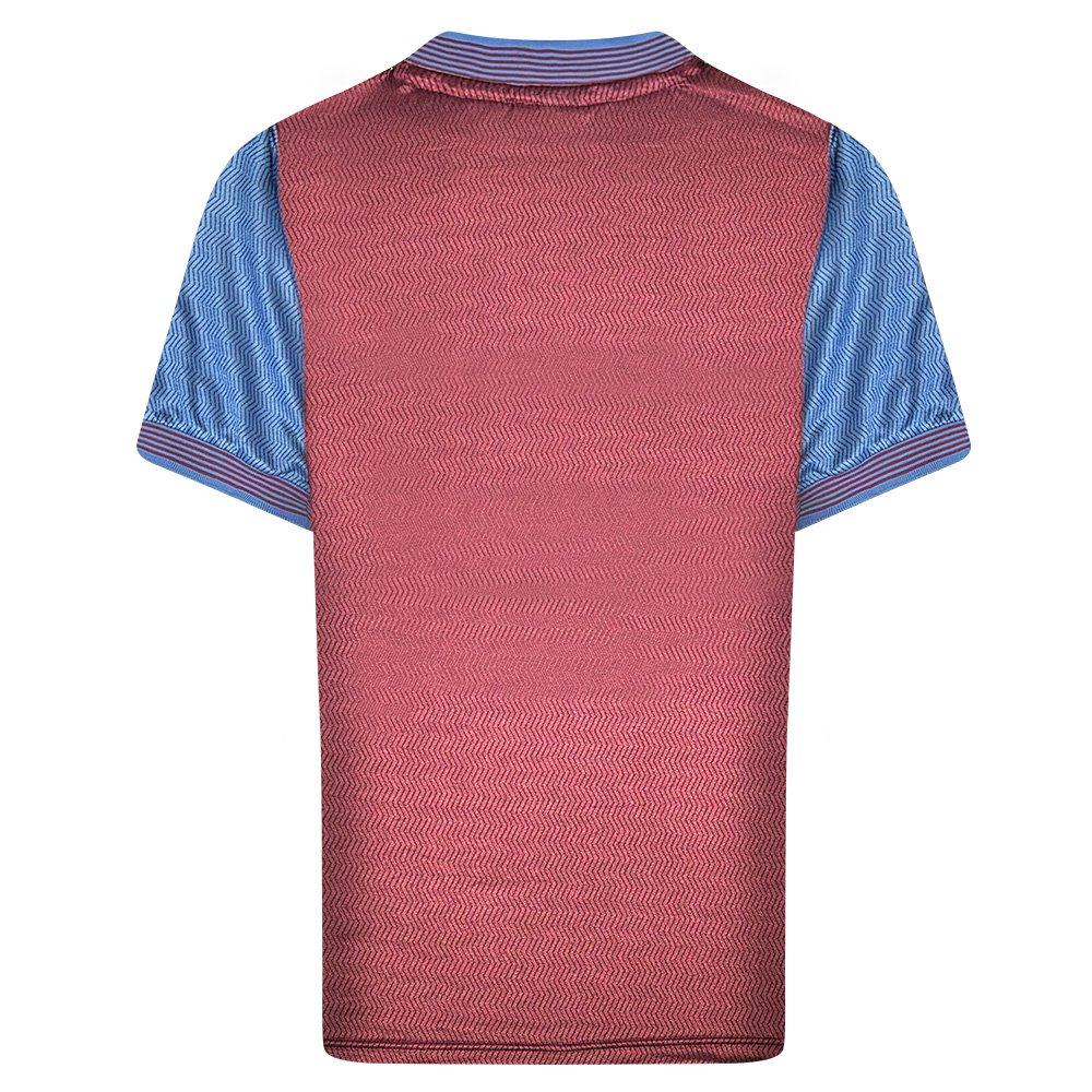 Bordeaux/Bleu - Score Draw - Aston Villa Retro Home Shirt 98 Adults - 2