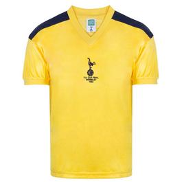 Score Draw Tottenham Hotspur Retro Away Shirt 1982 Mens