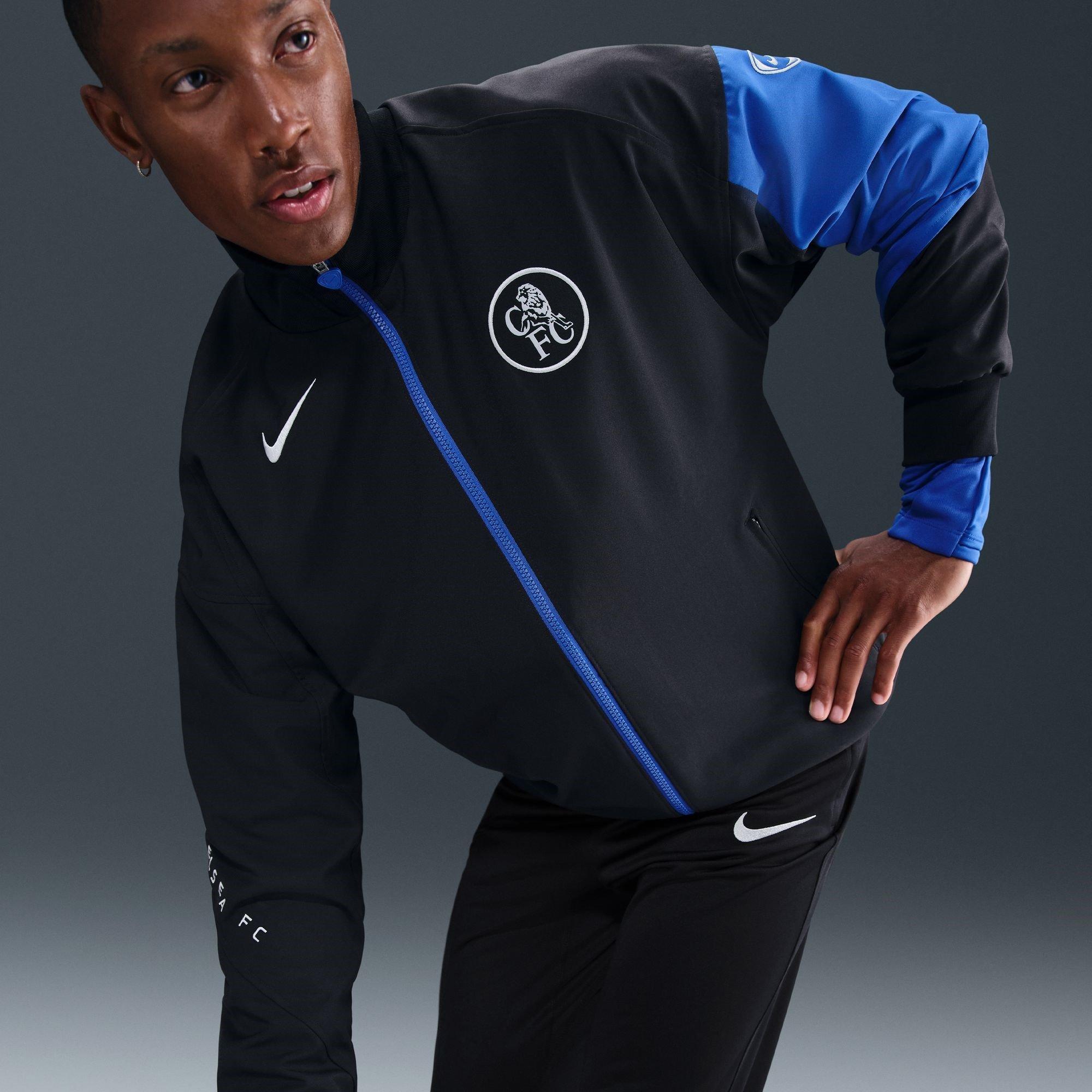 Black/Blue - Nike - Chelsea Anthem Jacket 2025 2026 Mens - 6