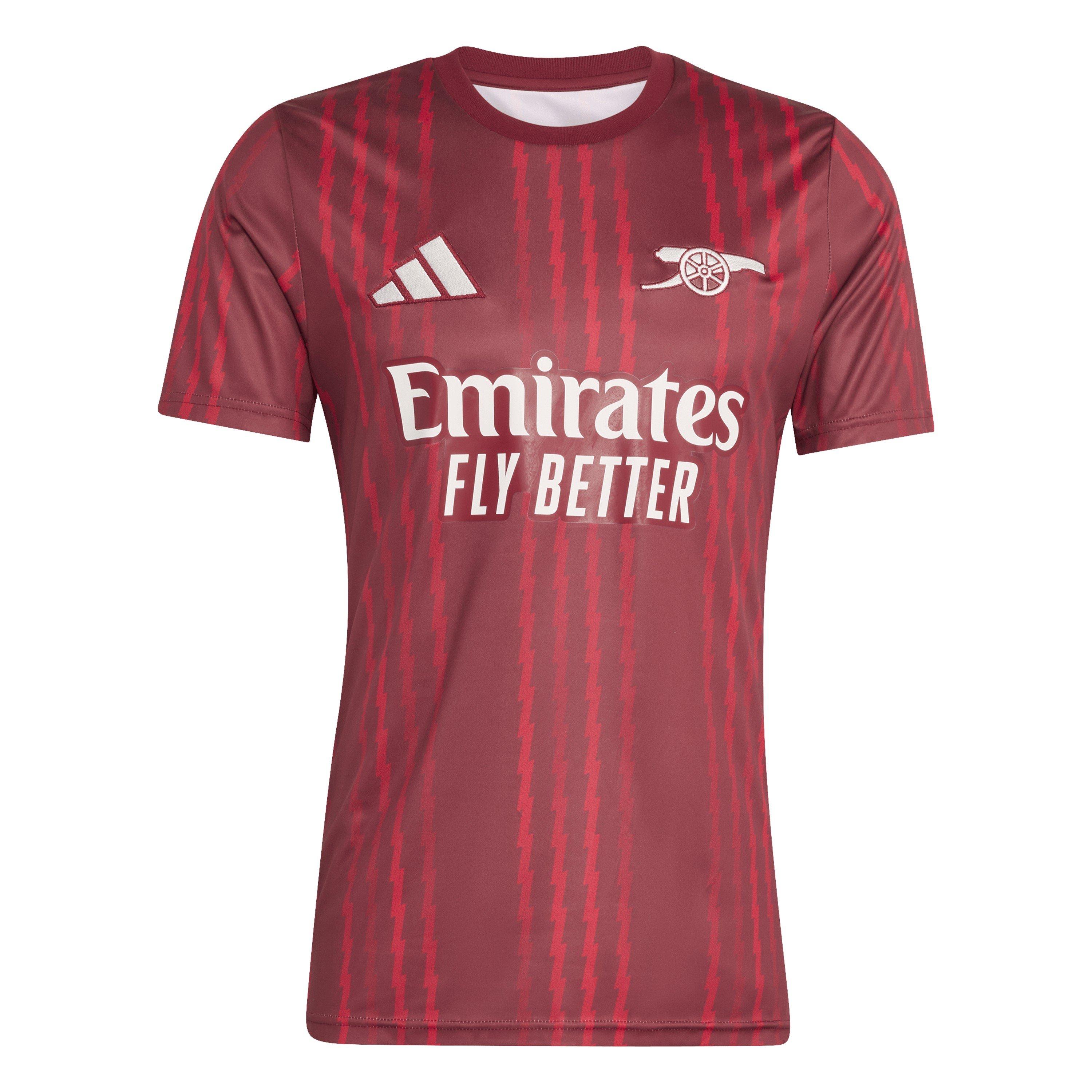Red/Orange - adidas - Arsenal FC 2025 2026 Pre-Match Jersey - 1