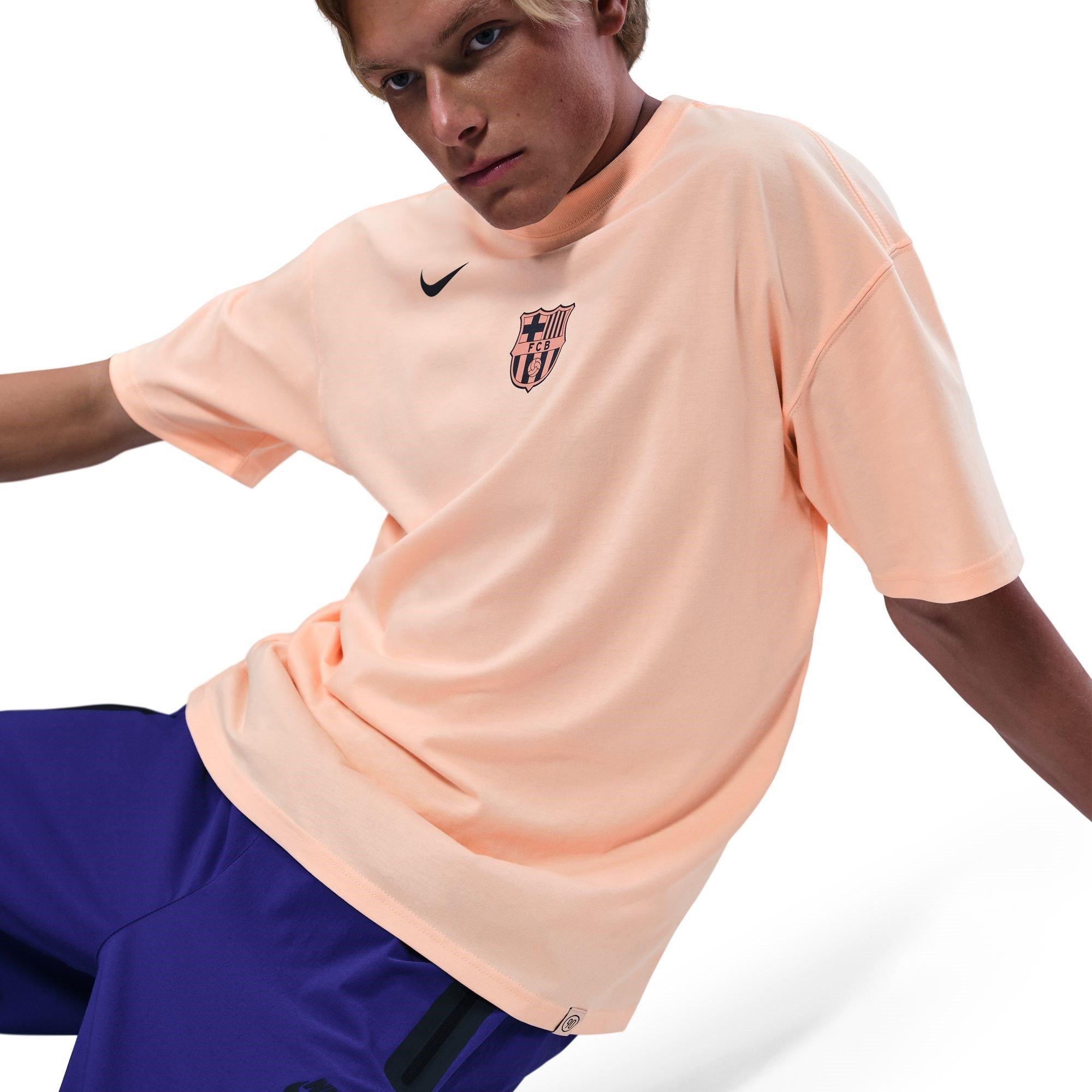 Beige/Orange - Nike - Barcelona T90 T-Shirt Adults - 5