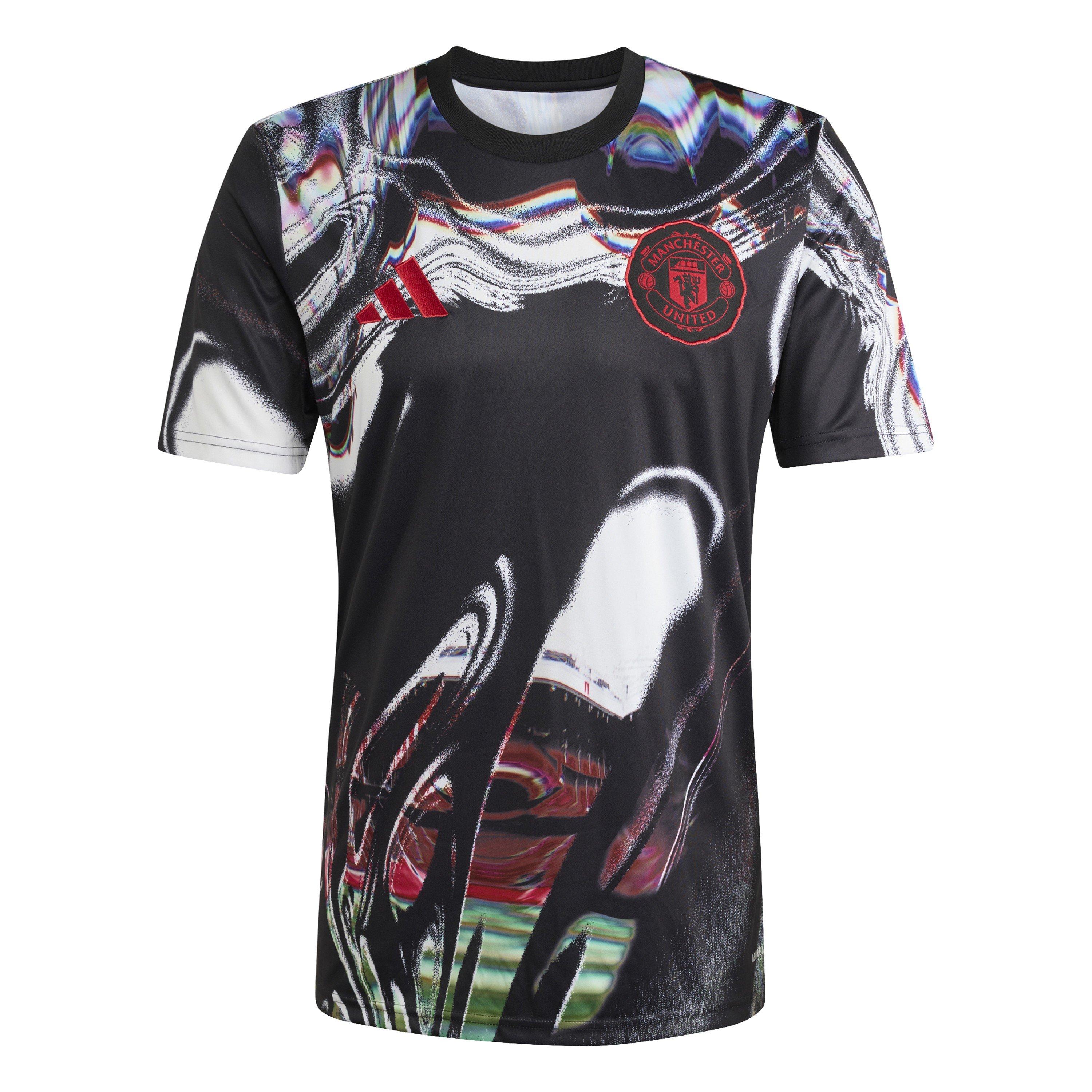 Black/White - adidas - Mens adidas Manchester United Pre-Match Shirt 25/26 - 1