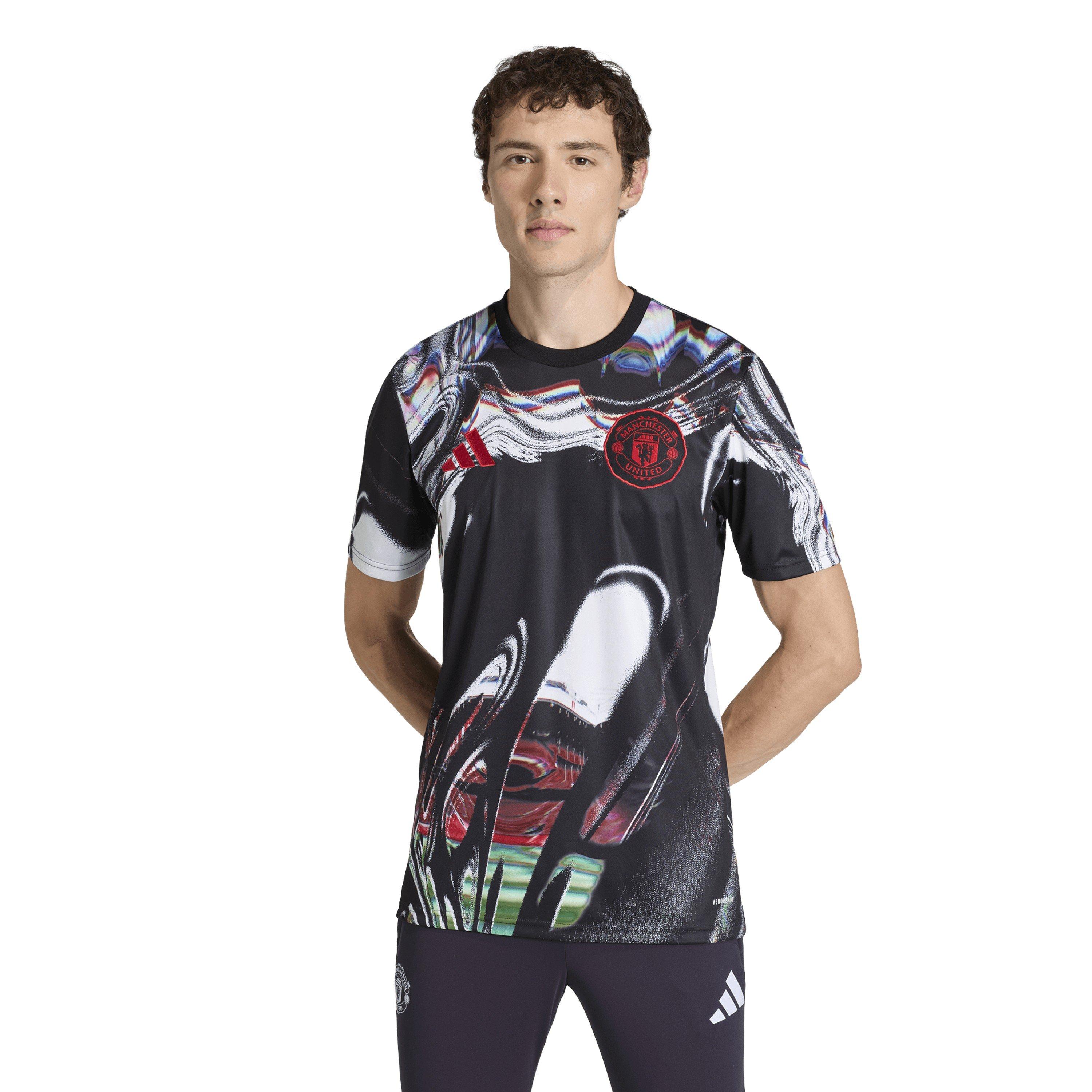 Black/White - adidas - adidas Manchester United Pre-Match Shirt 25/26 - 3