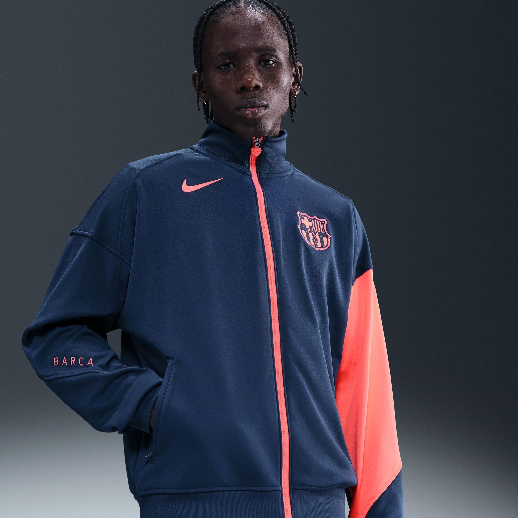 Bleu/Orange - Nike - Barcelona Anthem Third Jacket 2025 2026 Adults - 7
