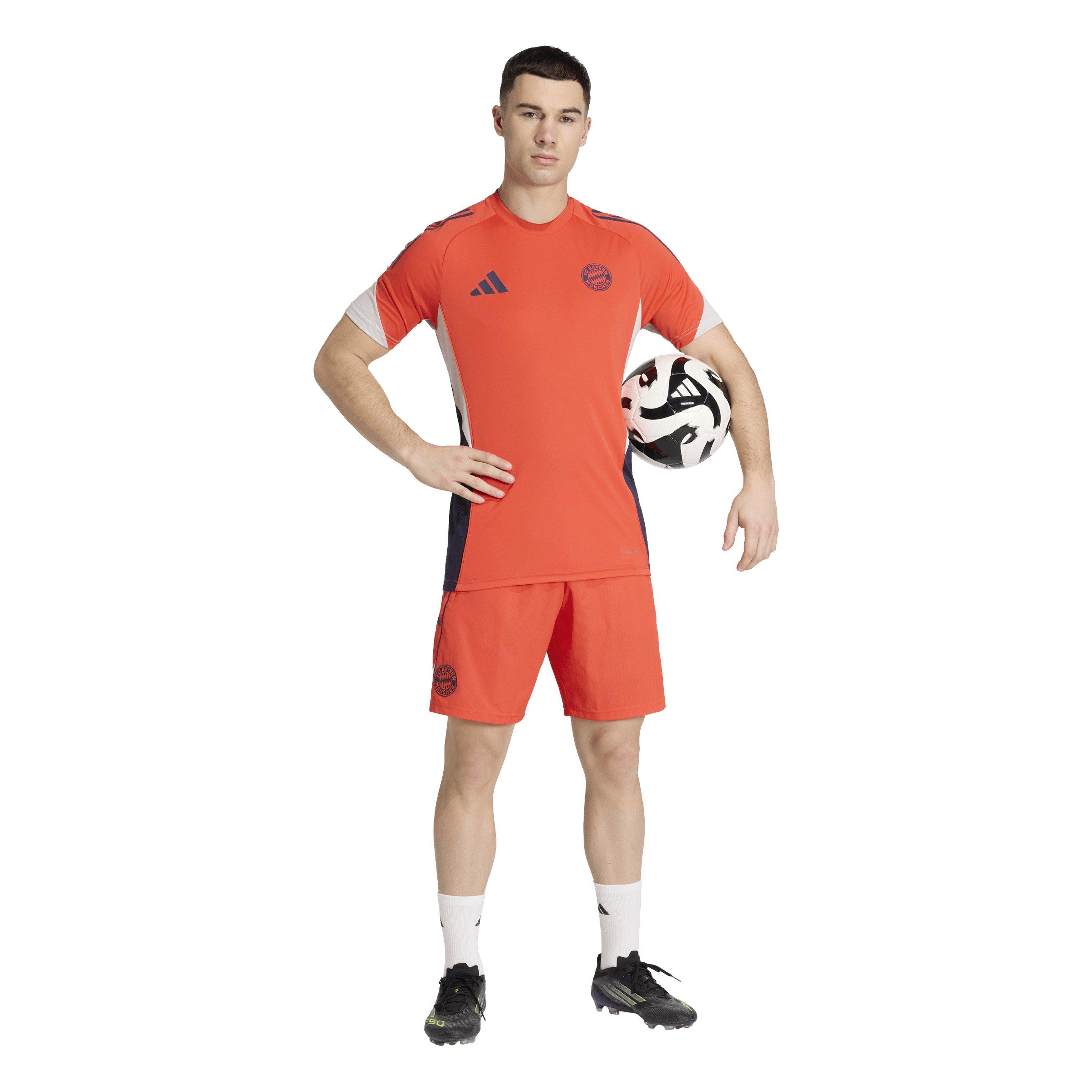 Red/White - adidas - Bayern Munich Trainer Short Sleeve T-Shirt - 7