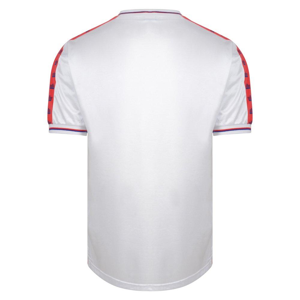 White/Red - Score Draw - Crystal Palace Retro Away Shirt 78 Adults - 2