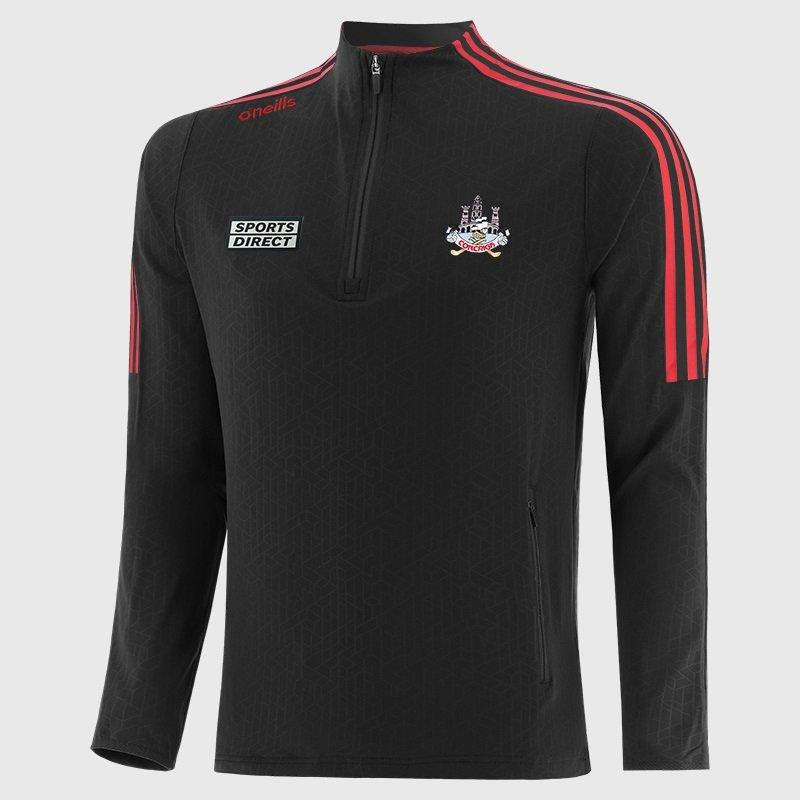 BLK/RED/GUN - ONeills - Cork Hydra Half Zip Top Junior - 1