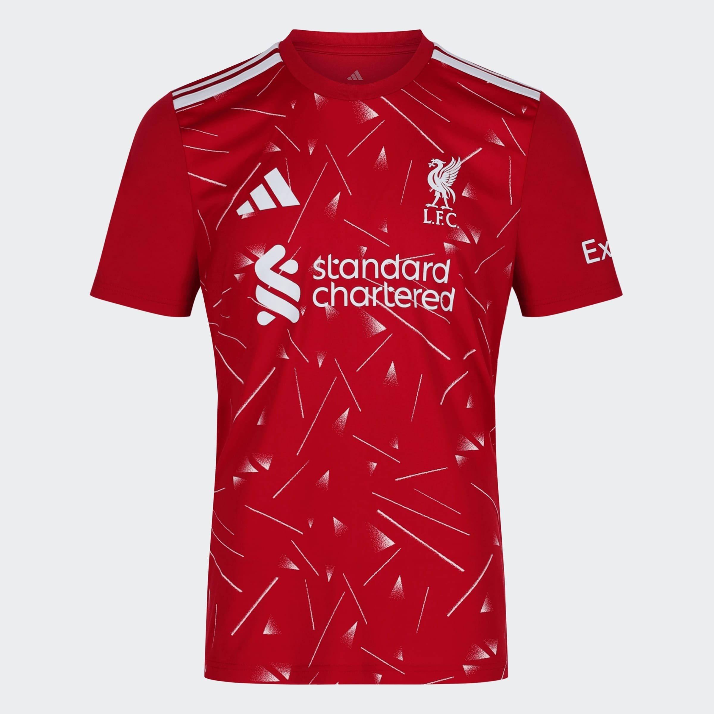 Actmar - adidas - Mens Liverpool Home Short Sleeve T-Shirt - 1