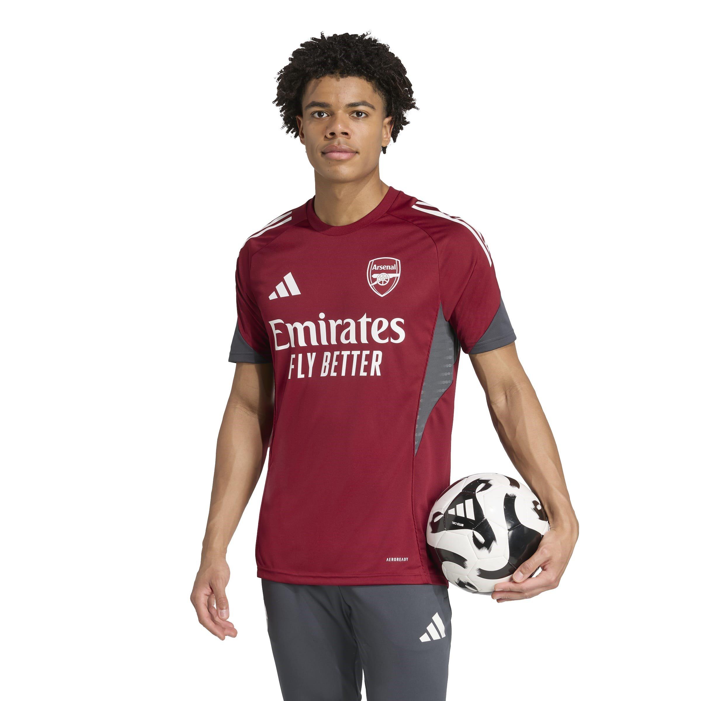 Burgundy/D.Grey - adidas - Arsenal Tiro 25 Competition Training Shirt - 3