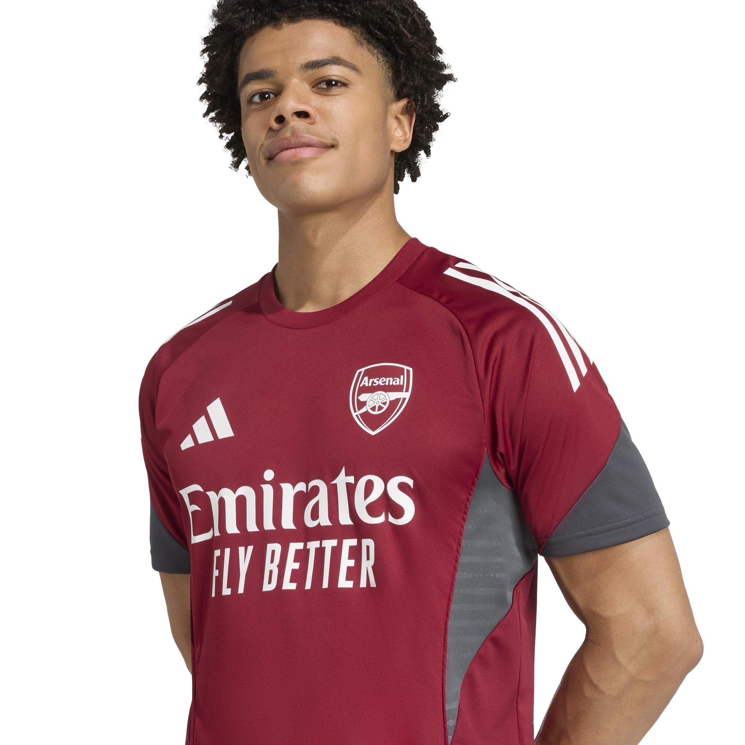 Burgundy/D.Grey - adidas - Arsenal Tiro 25 Competition Training Shirt - 8