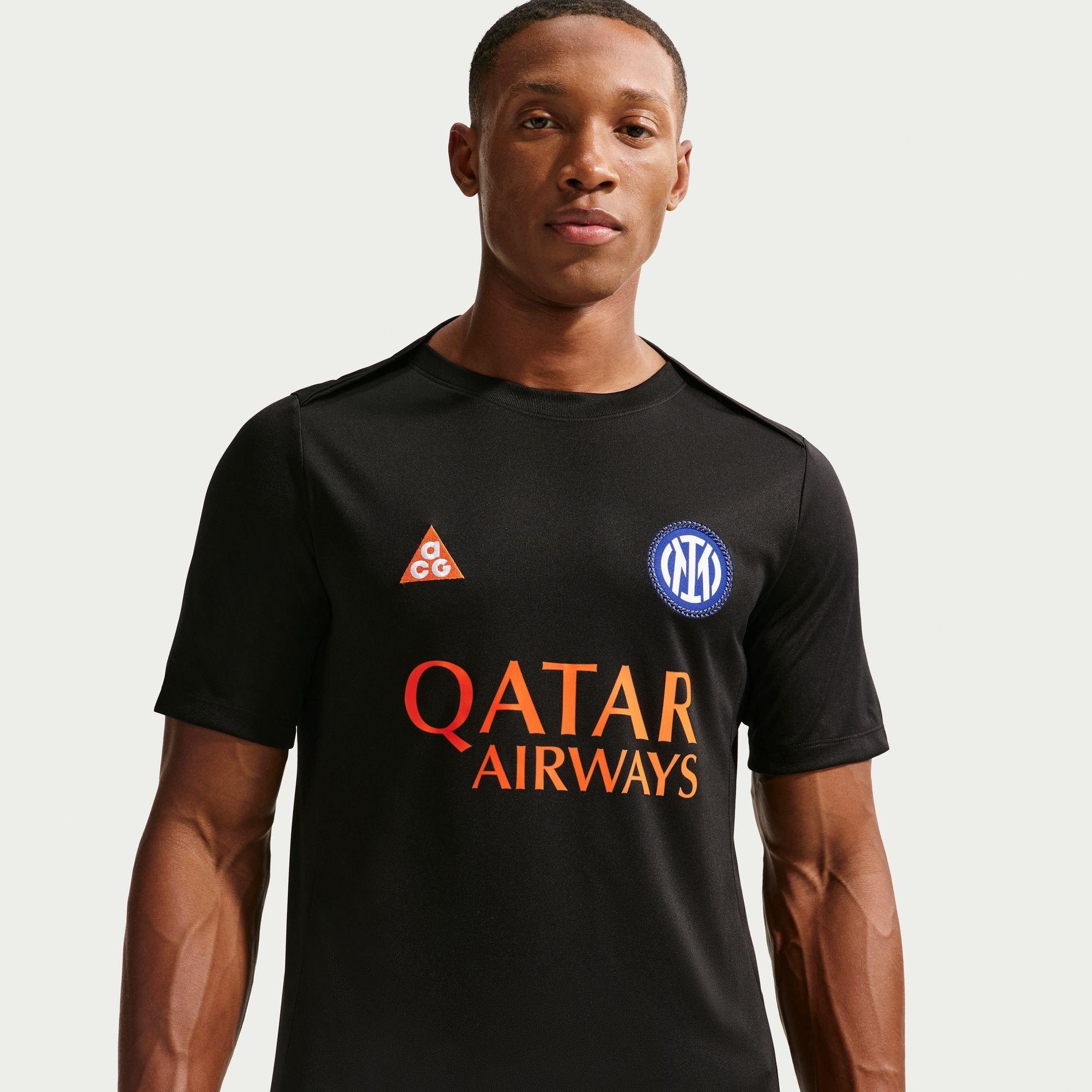 Black/Orange - Nike - Mens Inter Milan Pre-Match Shirt - 1