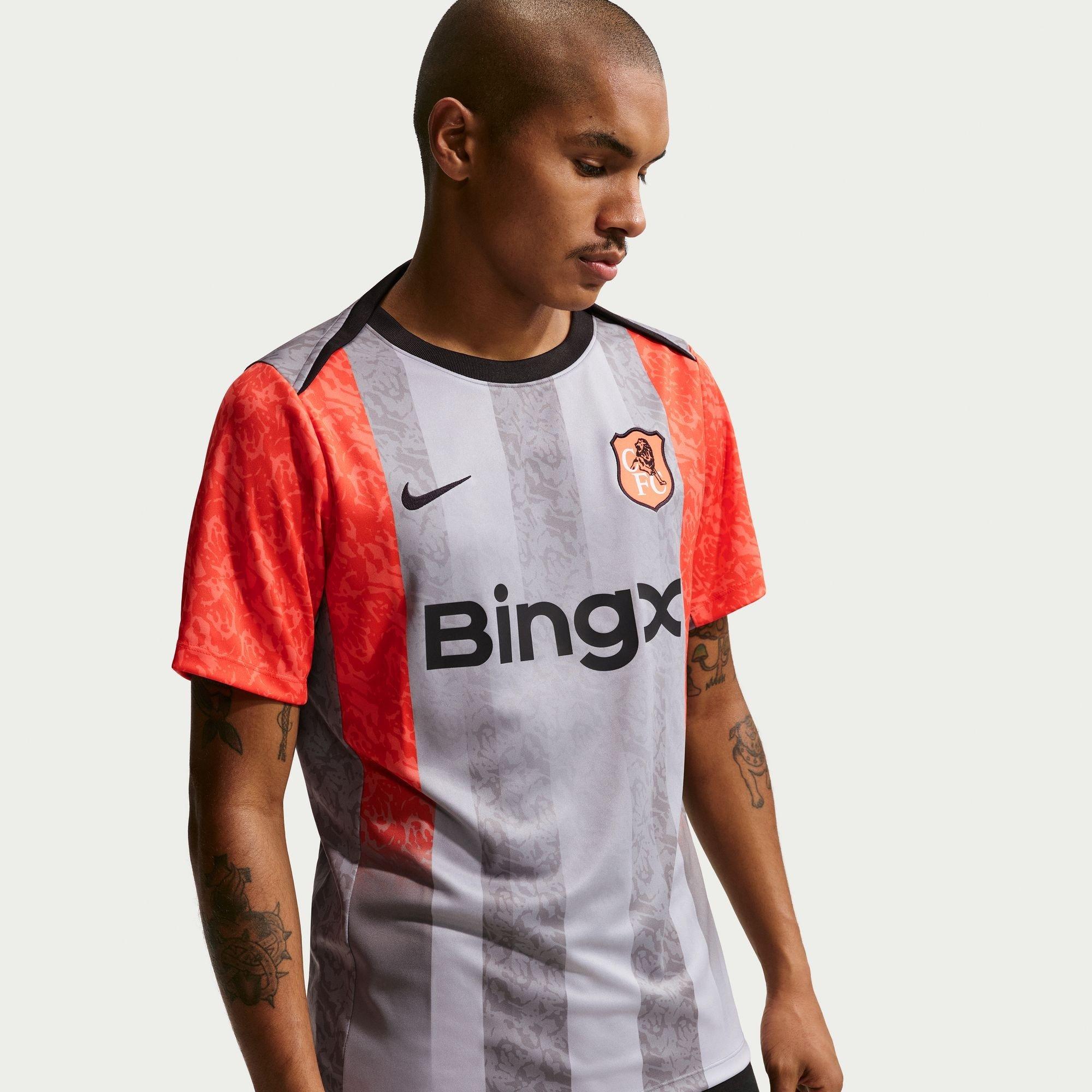 Grey/Orange - Nike - Mens Nike Chelsea Pre-Match Shirt 25/26 - 1