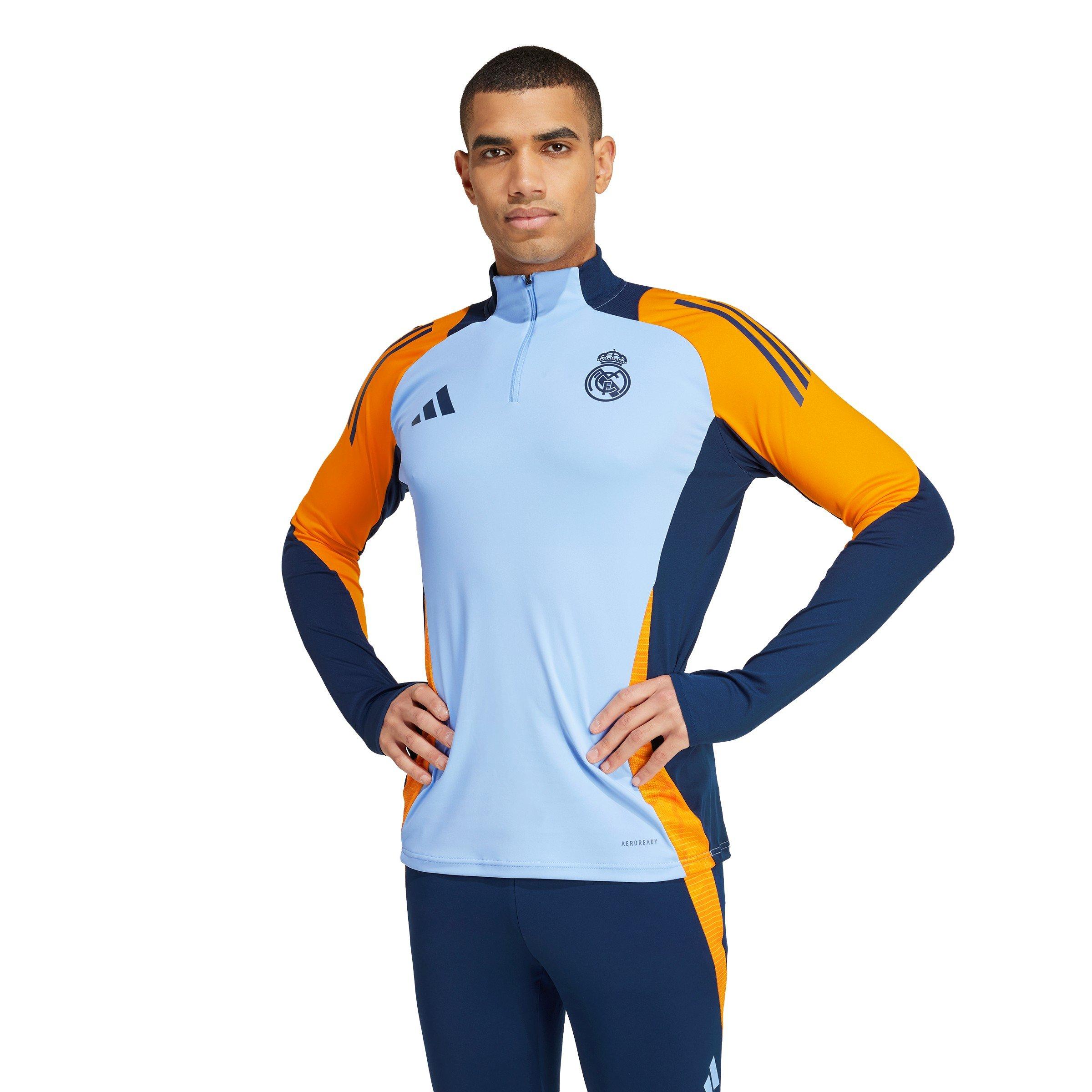 Glow Blue - adidas - Real Tr Top Tracksuit Mens - 2