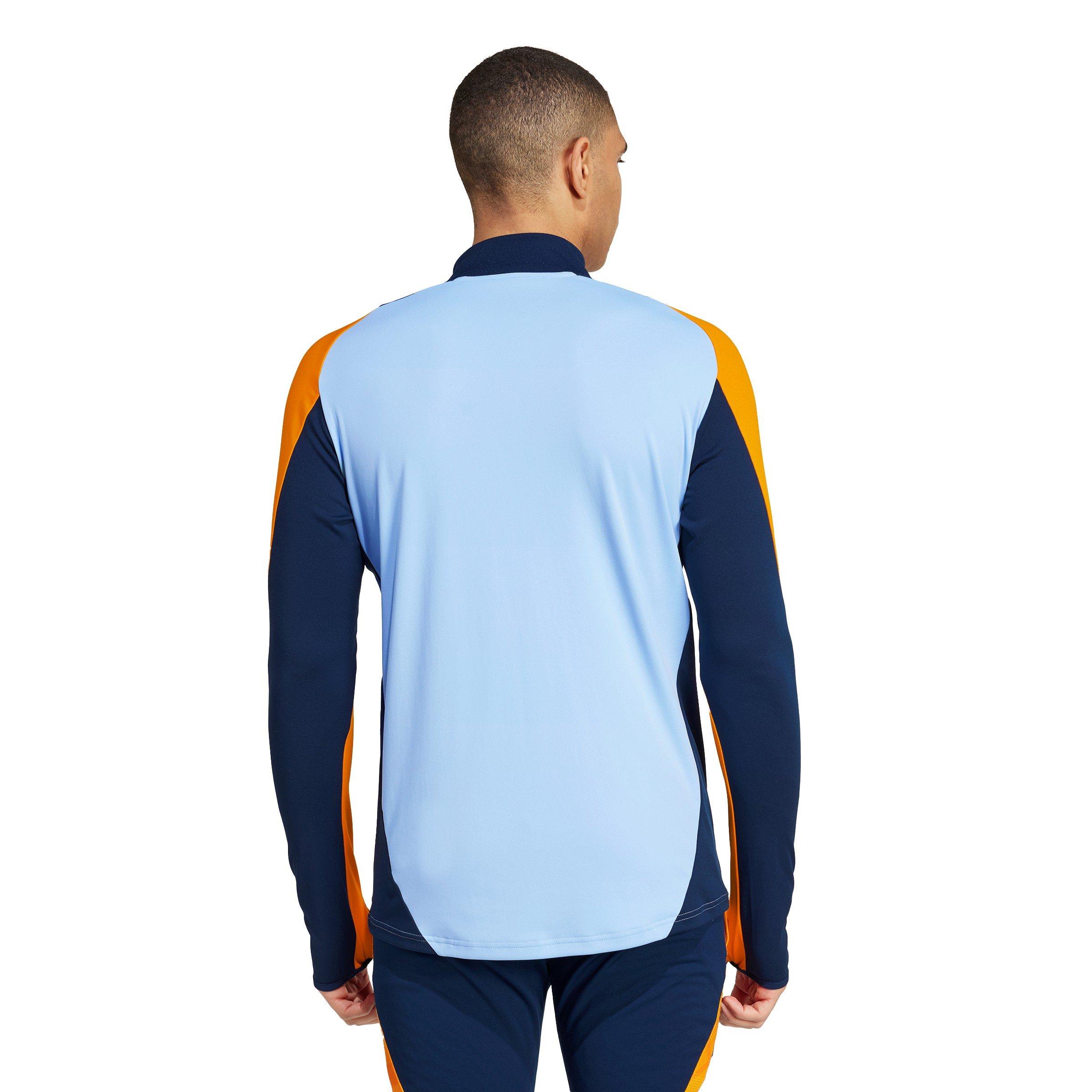 Glow Blue - adidas - Real Tr Top Tracksuit Mens - 3