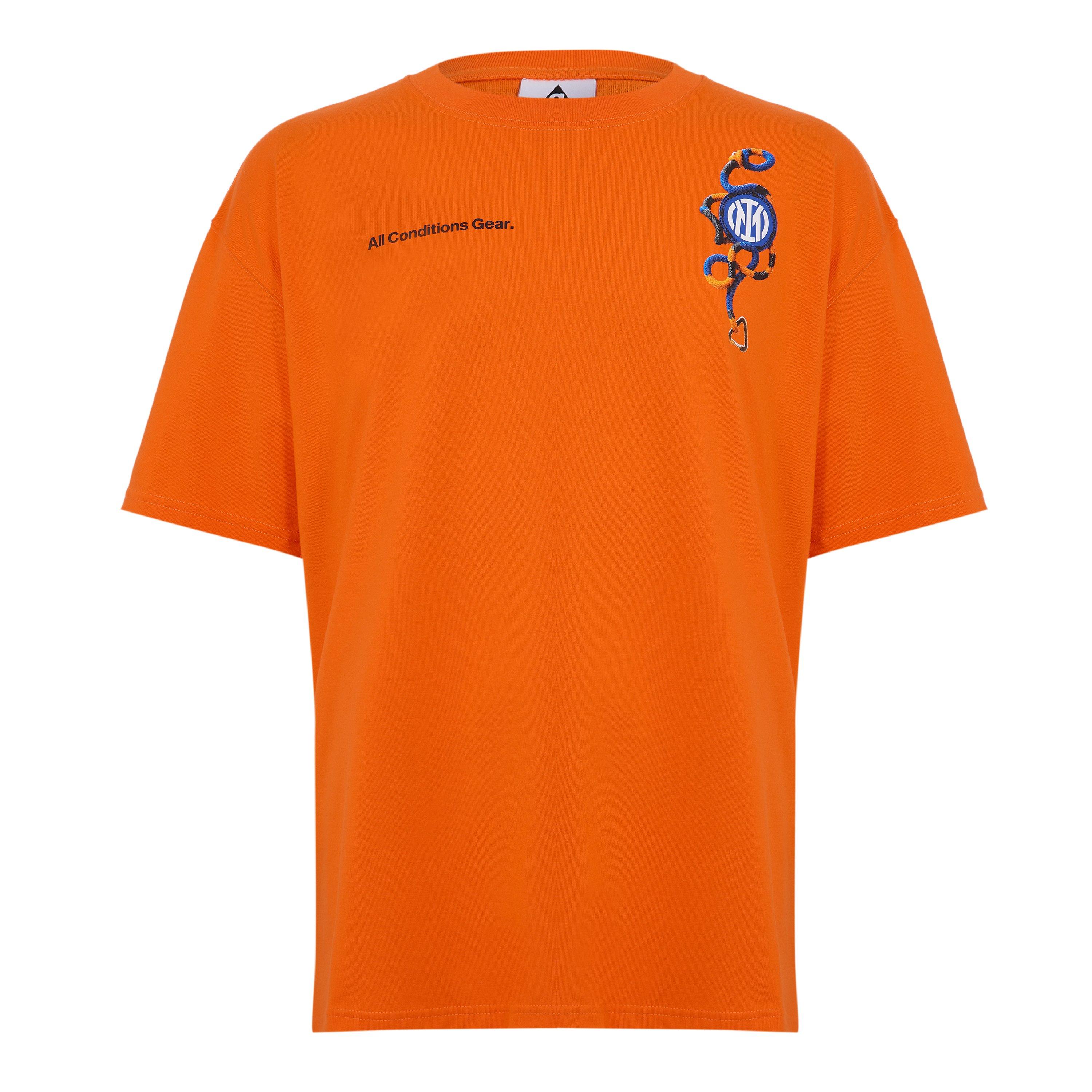 Nike Men's Orange/Black Inter Acg Tee Sn62 - L