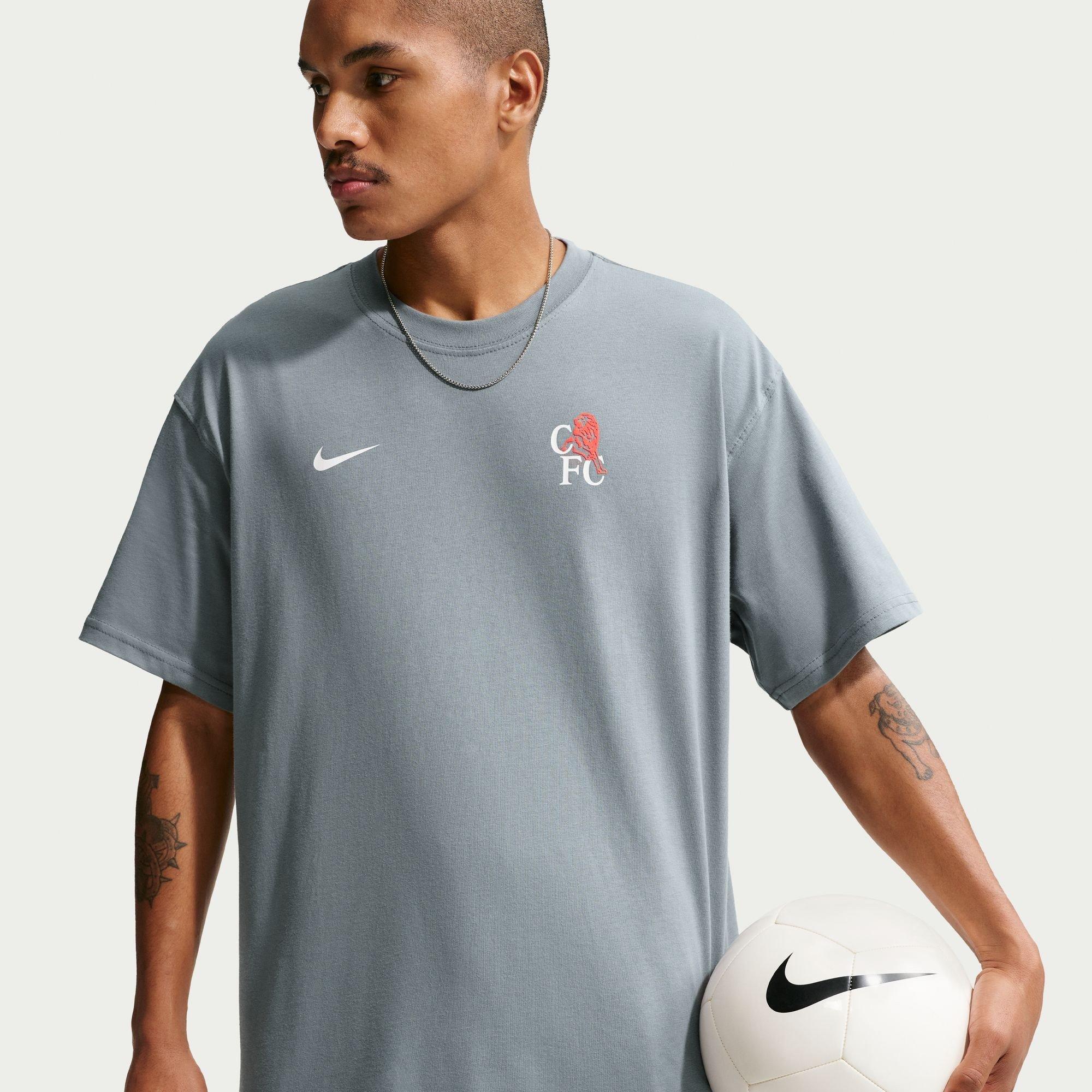 Grau/Orange - Nike - Mens Nike Chelsea Peak T-Shirt 25/26 - 1