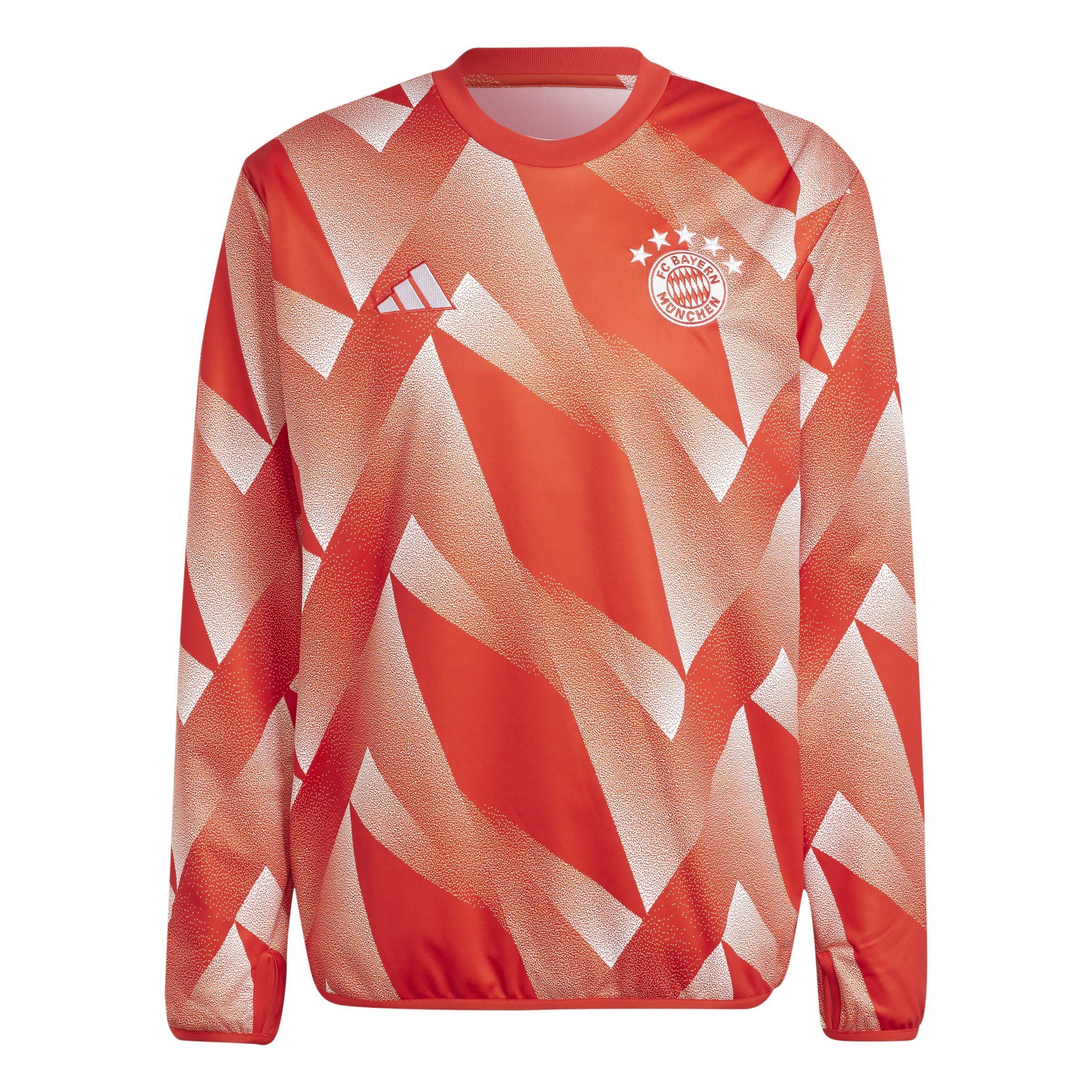 Red/White - adidas - Bayern Munich Pre-Match Warm Top 2023 2024 Adults - 1