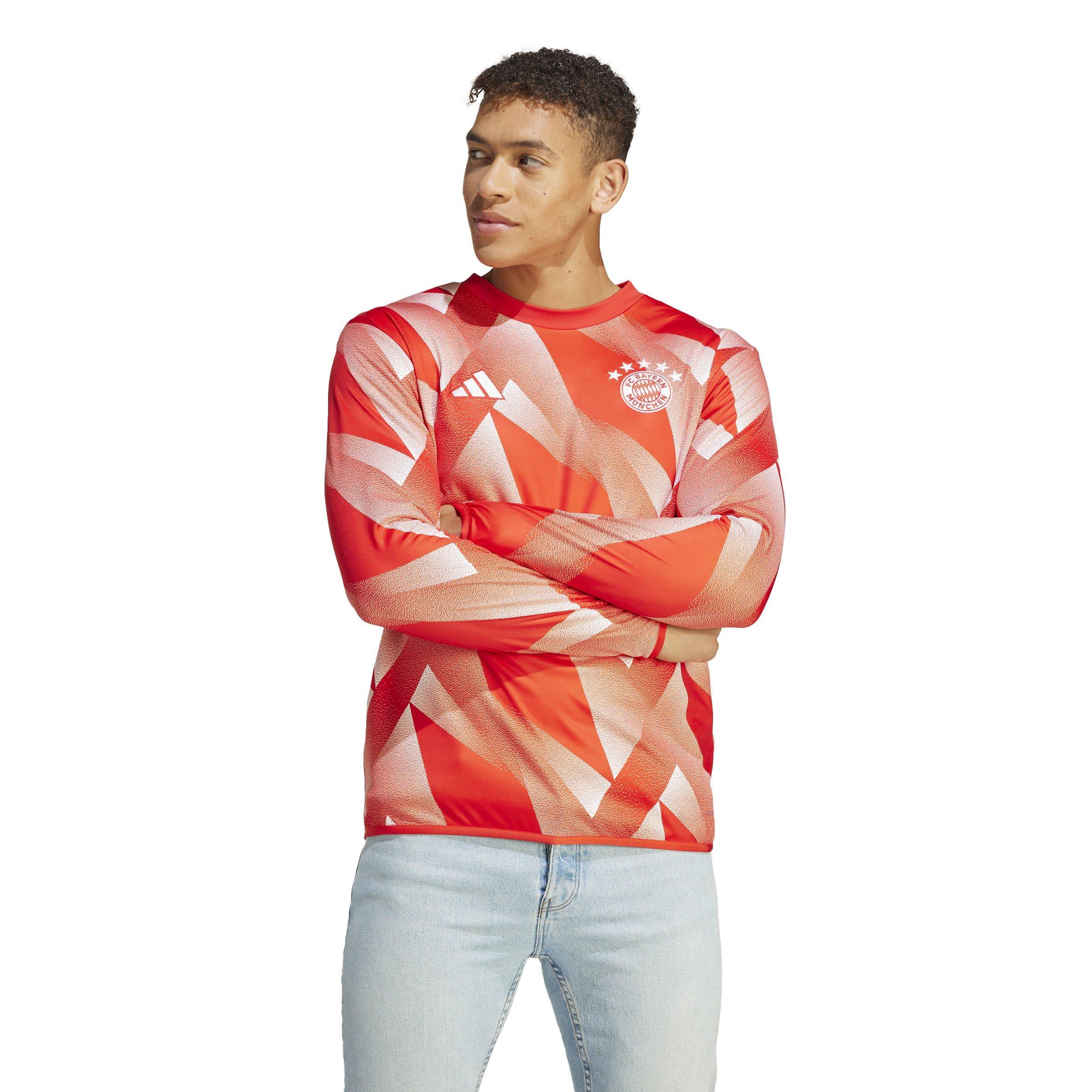 Rosso/Bianco - adidas - Bayern Munich Pre-Match Warm Top 2023 2024 Adults - 3