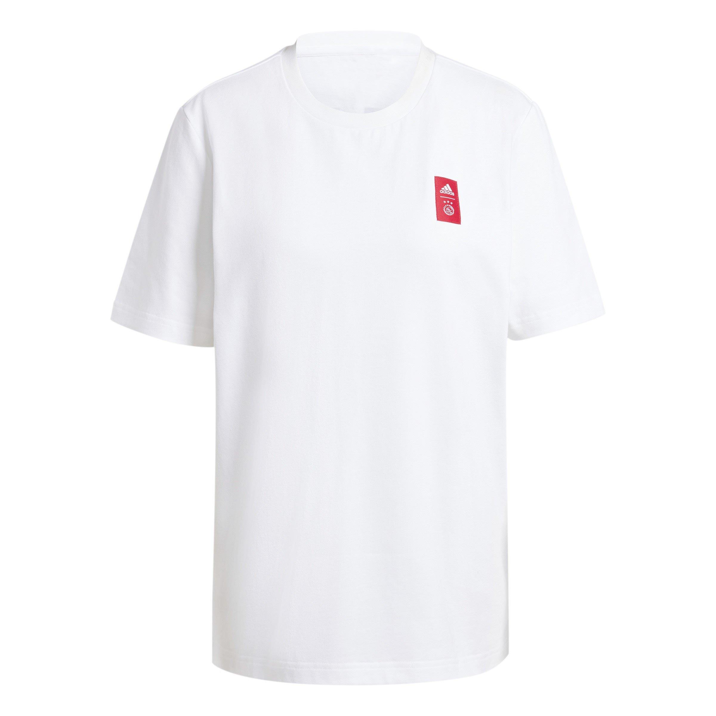 Adidas Men's Ajax Amsterdam Cycling Graphic T-Shirt Adults - White - XS