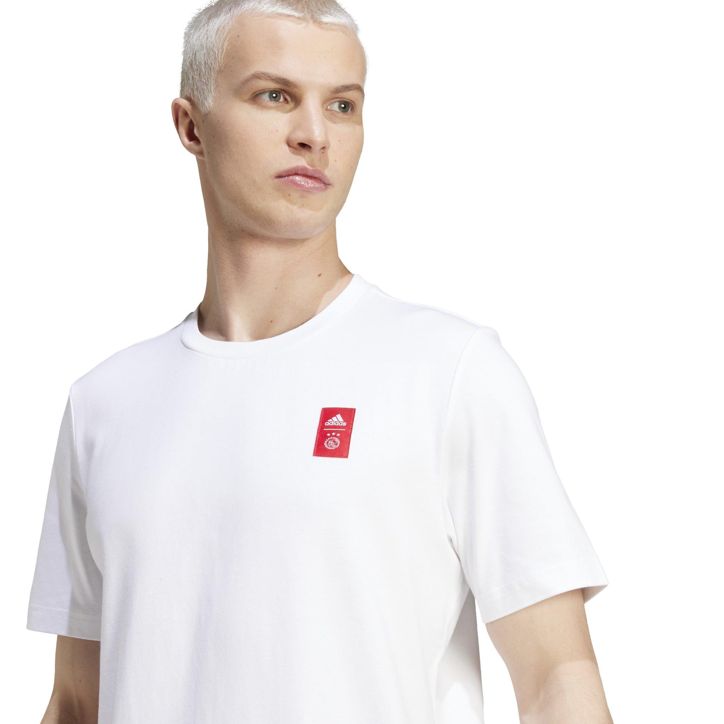 Wit - adidas - Ajax Amsterdam Cycling Graphic T-shirt Adults - 5