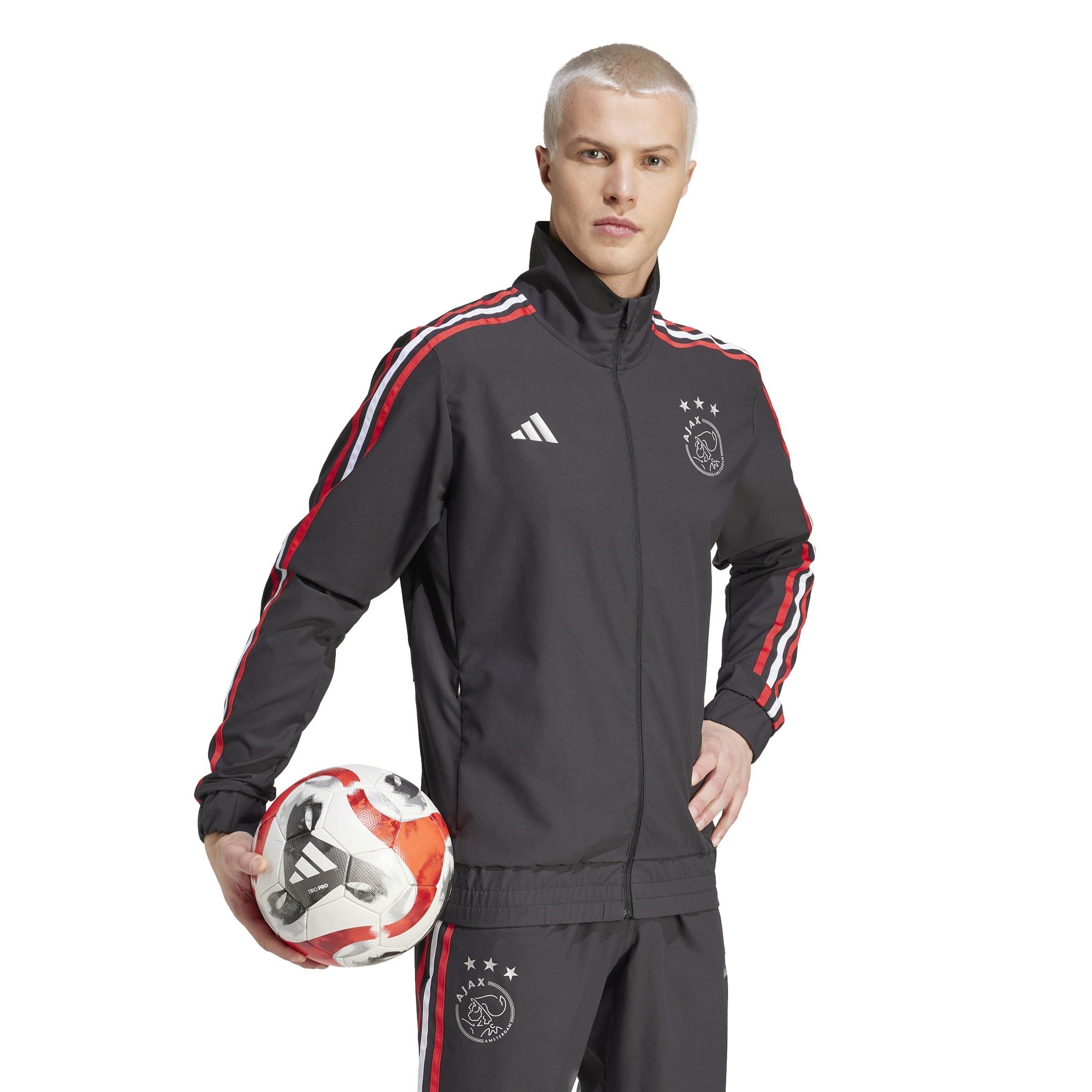 Blk/Rot/Wht - adidas - Ajax Amsterdam Tracksuit Jacket Adults - 4