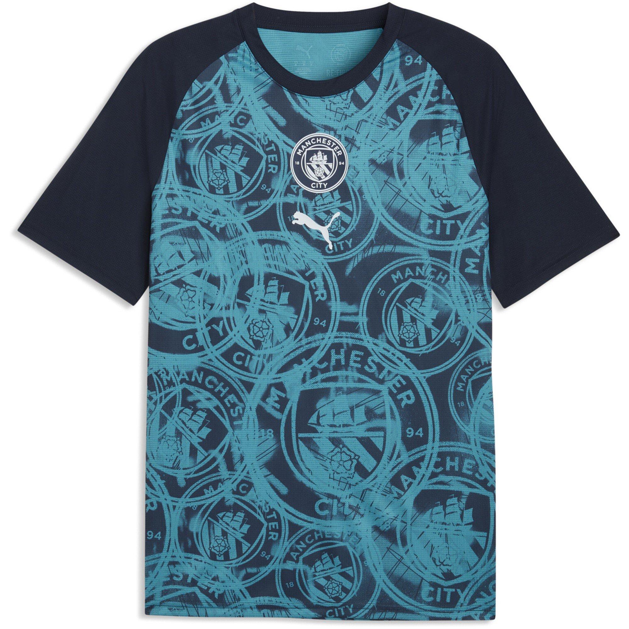 Navy/Blue - Puma - Men's Manchester City Short Sleeve Licensed T-Shirt - 1