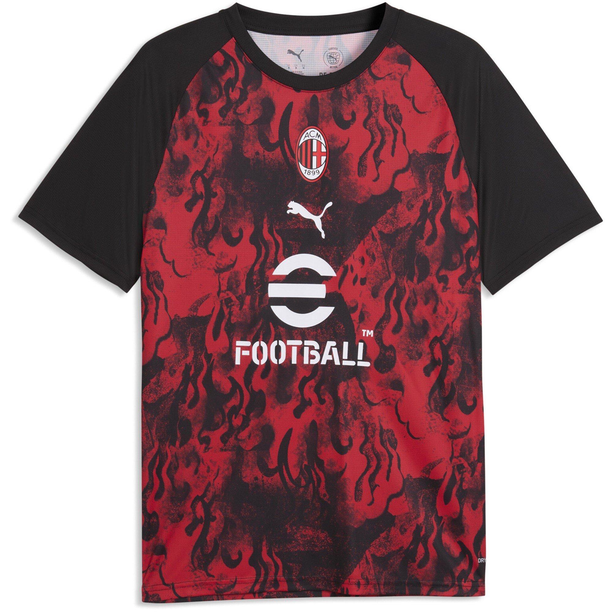 Puma Men's Ac Milan Short Sleeve T-Shirt 2025 2026 - Red/Black - M
