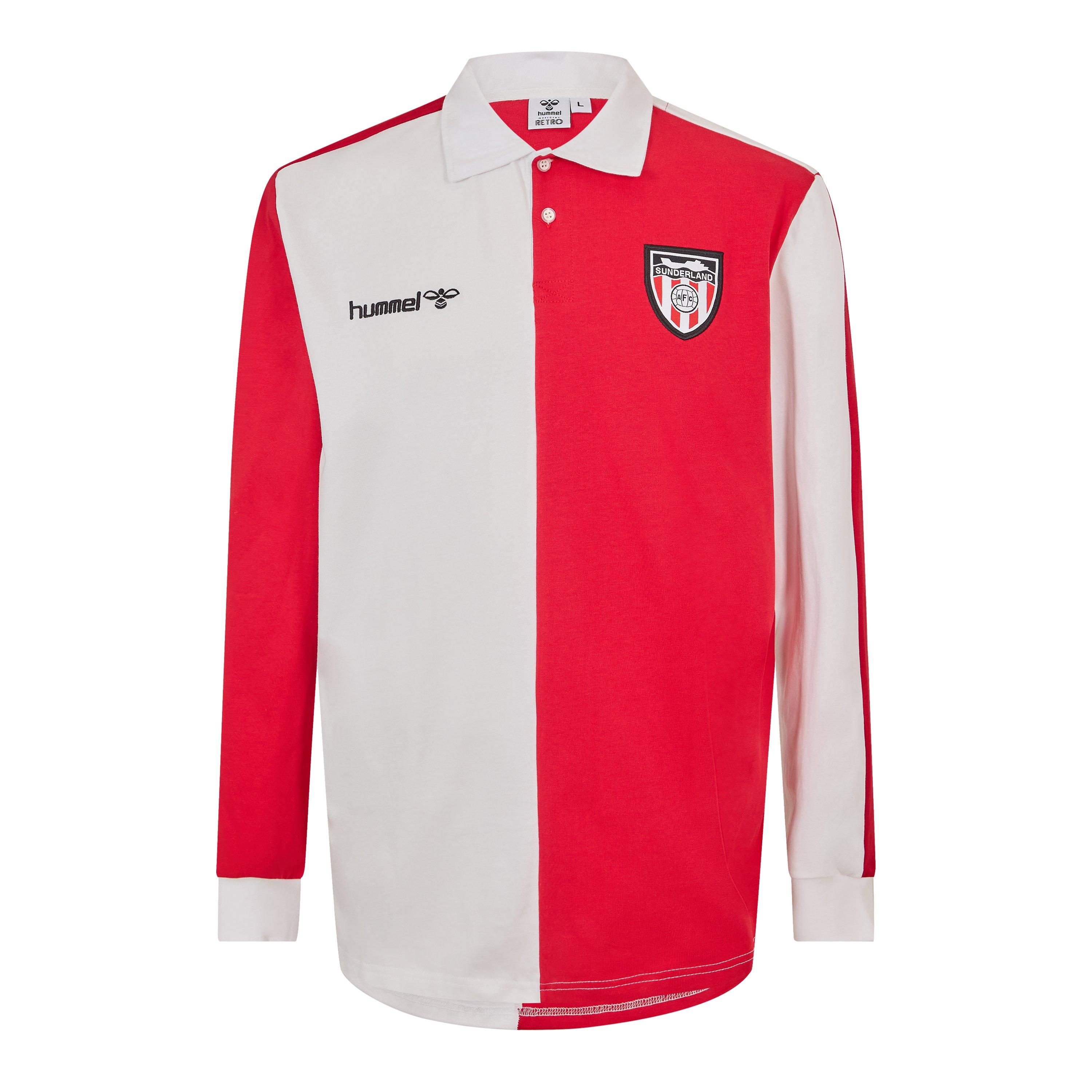 Red/White - Team - Mens Sunderland Licensed Retro Football Shirt 2997 1998 - 1