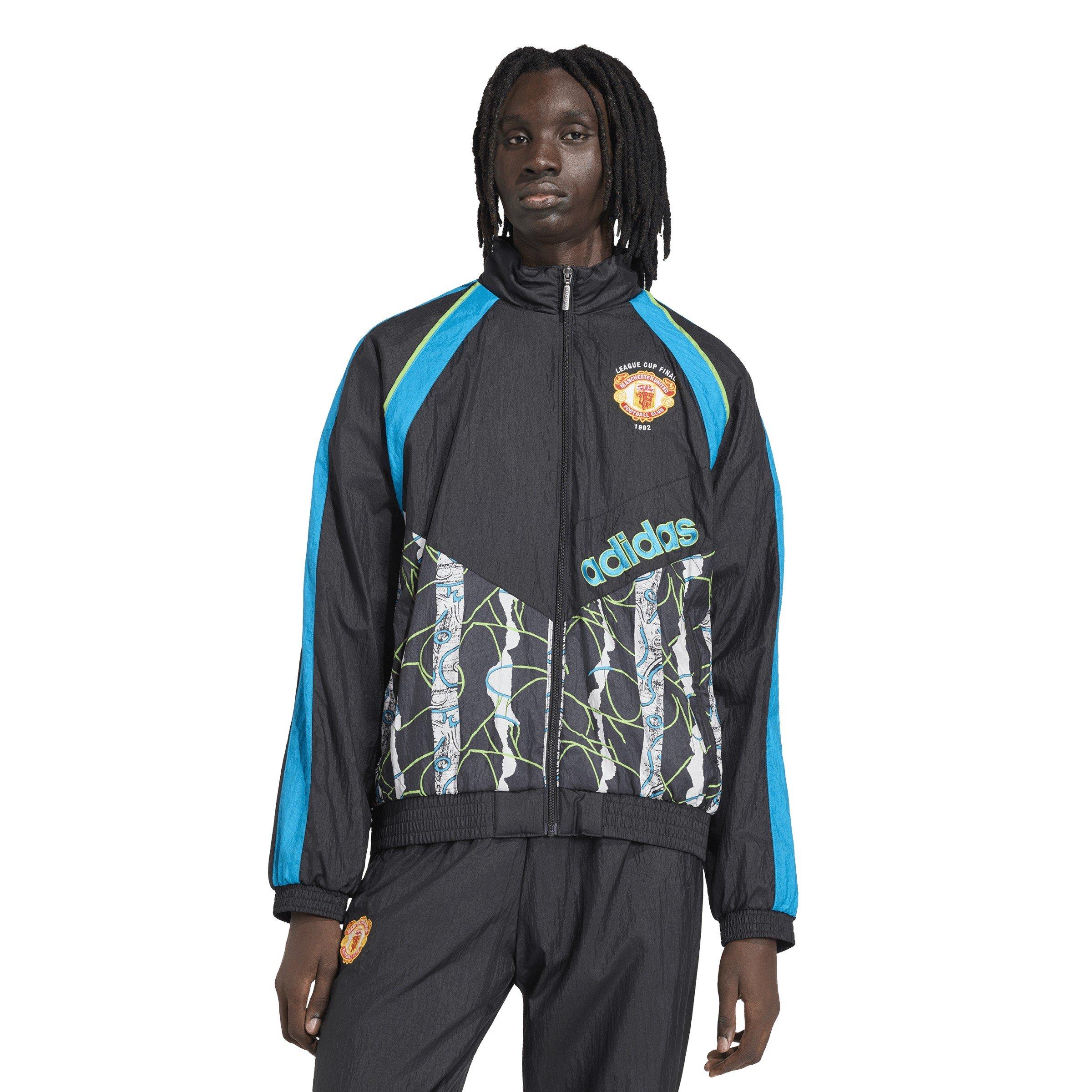 Crno/Bijelo - adidas - Mens Manchester United x adidas Bringback 90/92 Track Jacket - 2