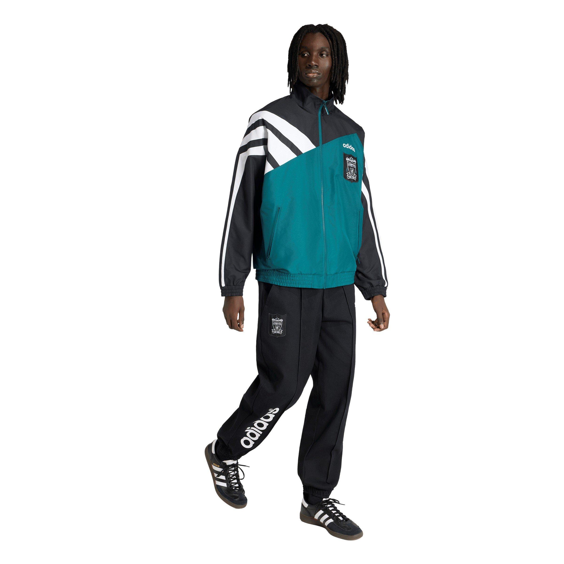 Green/Black - adidas - Liverpool 1995 Tracksuit Top Jacket Adults - 4