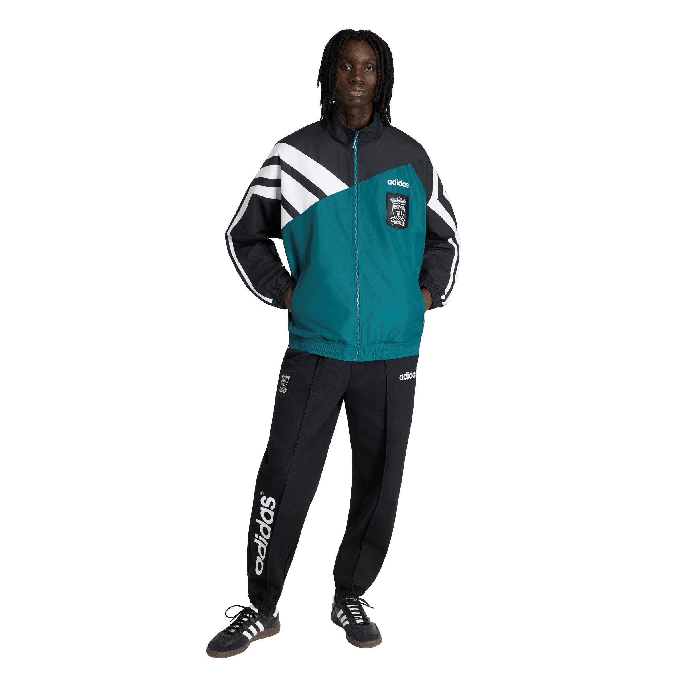 Green/Black - adidas - Liverpool 1995 Tracksuit Top Jacket Adults - 7