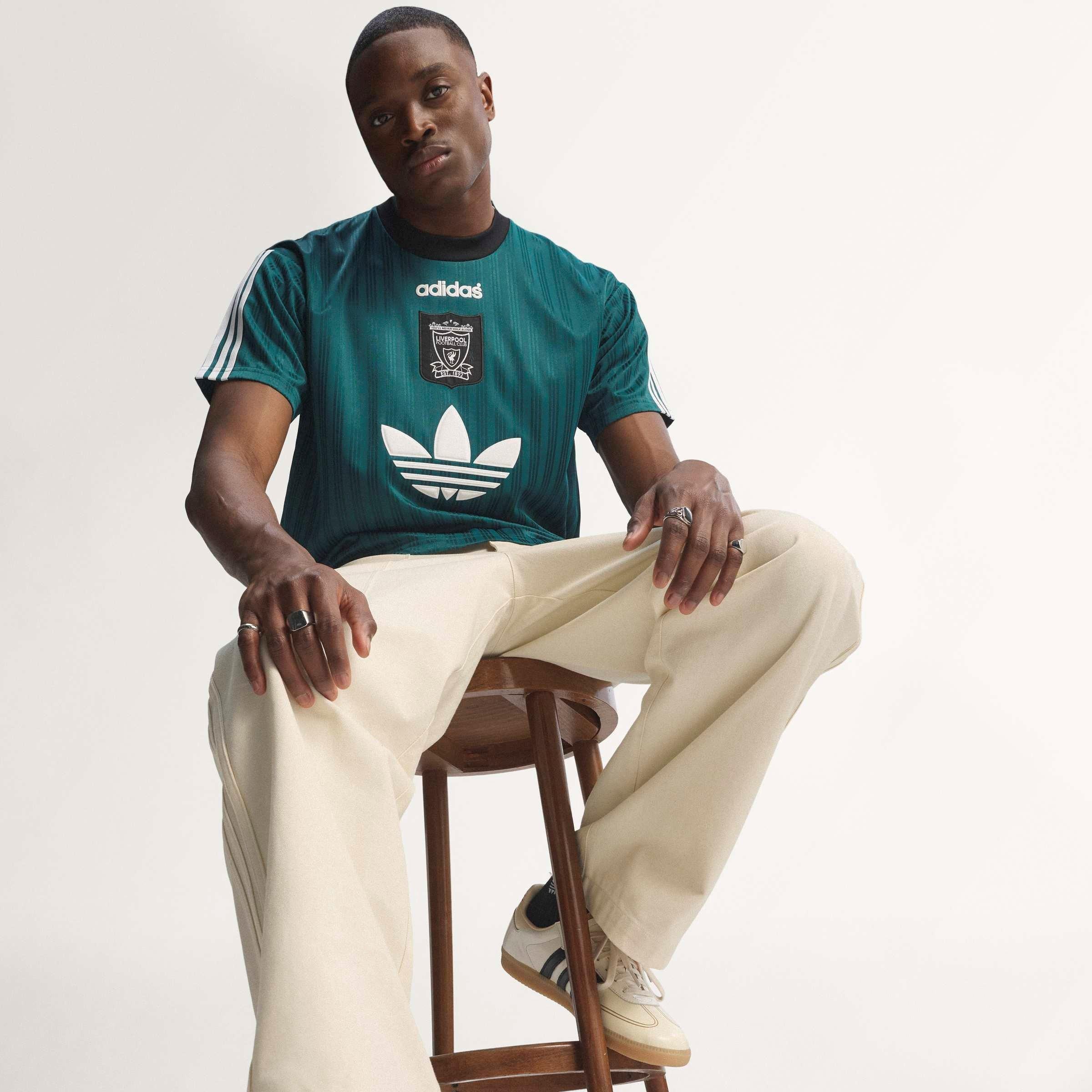 Groen/Wit - adidas - Liverpool 1995 T-Shirt Adults - 13