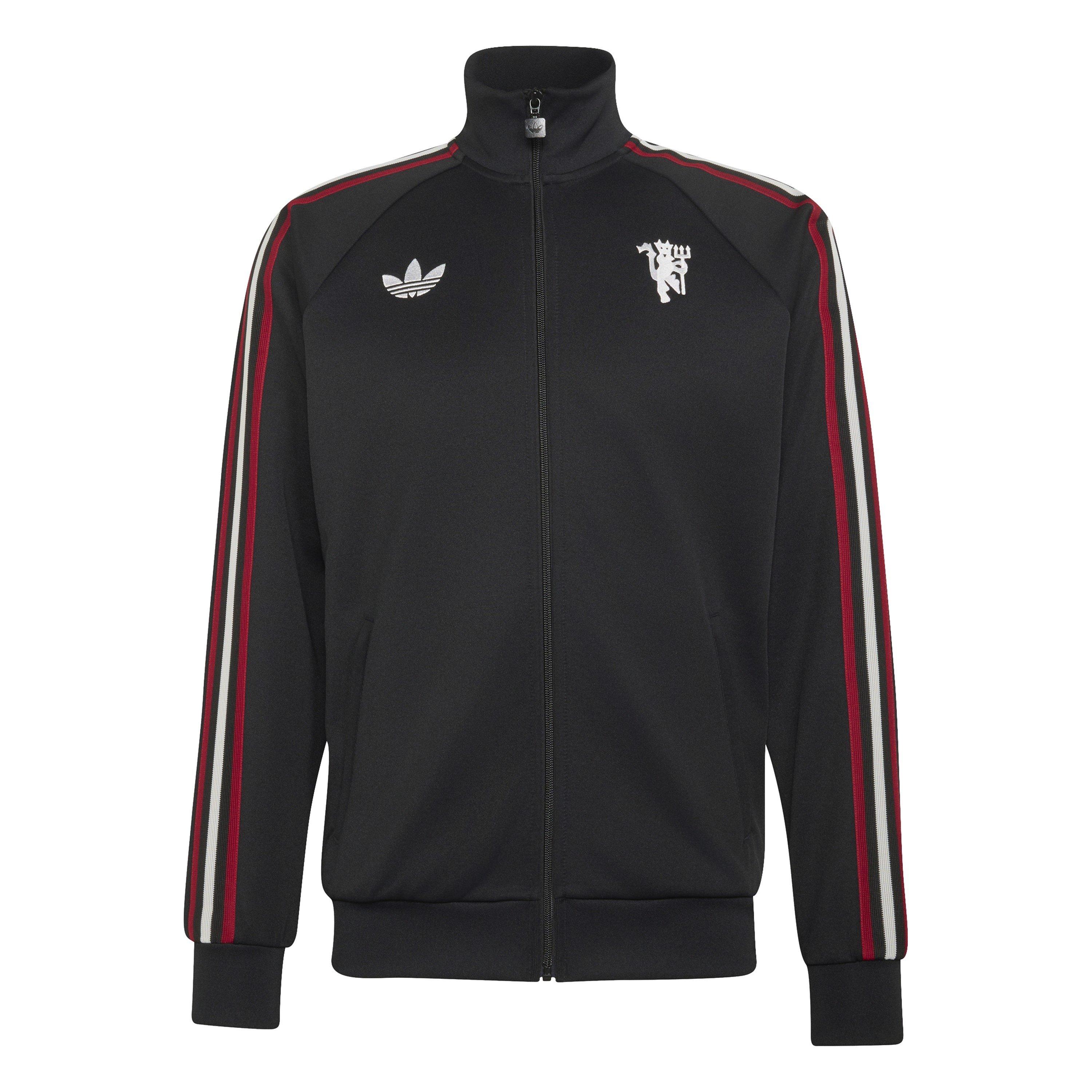 Black/White - adidas - Mens Manchester United Originals Tracksuit Top 25/26 - 1