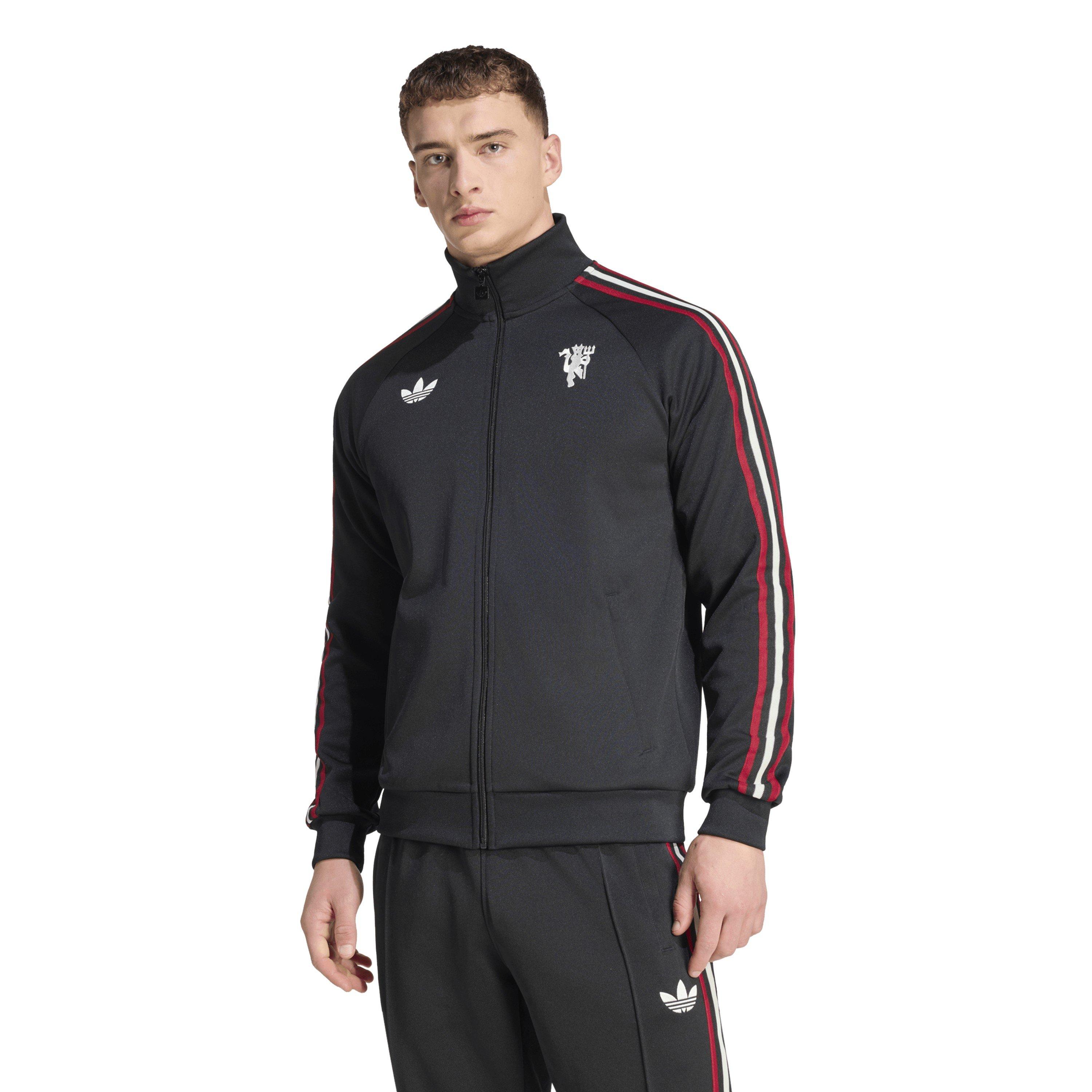 Negro/Blanco - adidas - Mens Manchester United Originals Tracksuit Top 25/26 - 2