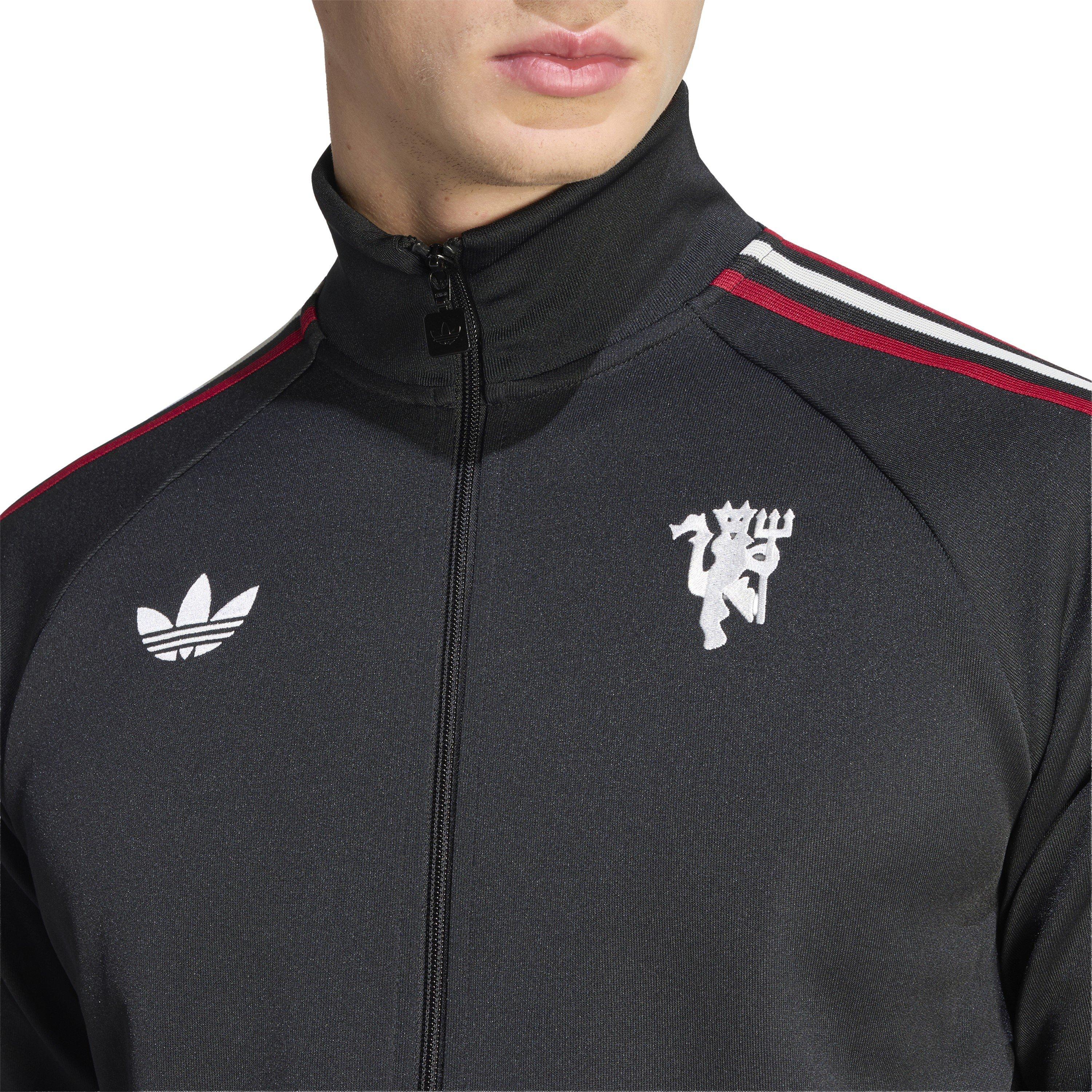 Negro/Blanco - adidas - Mens Manchester United Originals Tracksuit Top 25/26 - 4