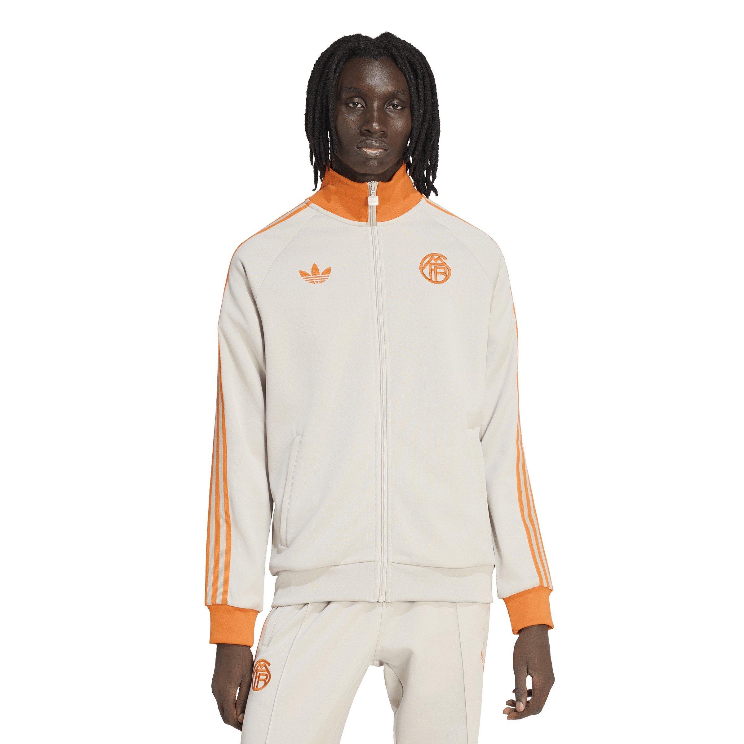 Beige/Orange - adidas - Mens Bayern Munich Tracksuit Top 25/26 - 2