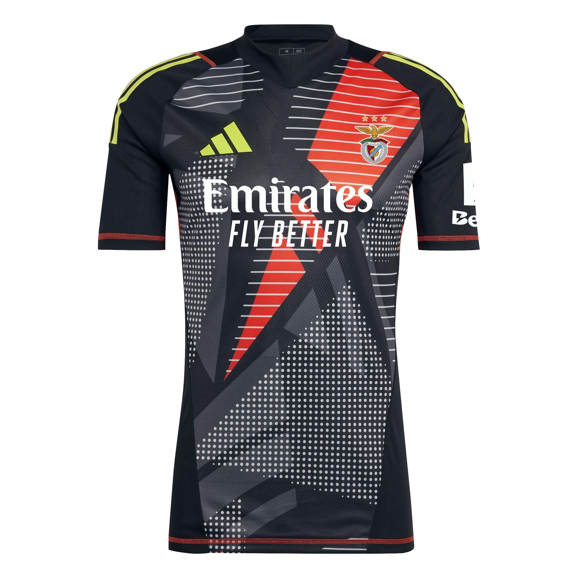 Black - adidas - Benfica Short Sleeve Goalkeeper Shirt 2024 2025 Adults - 1