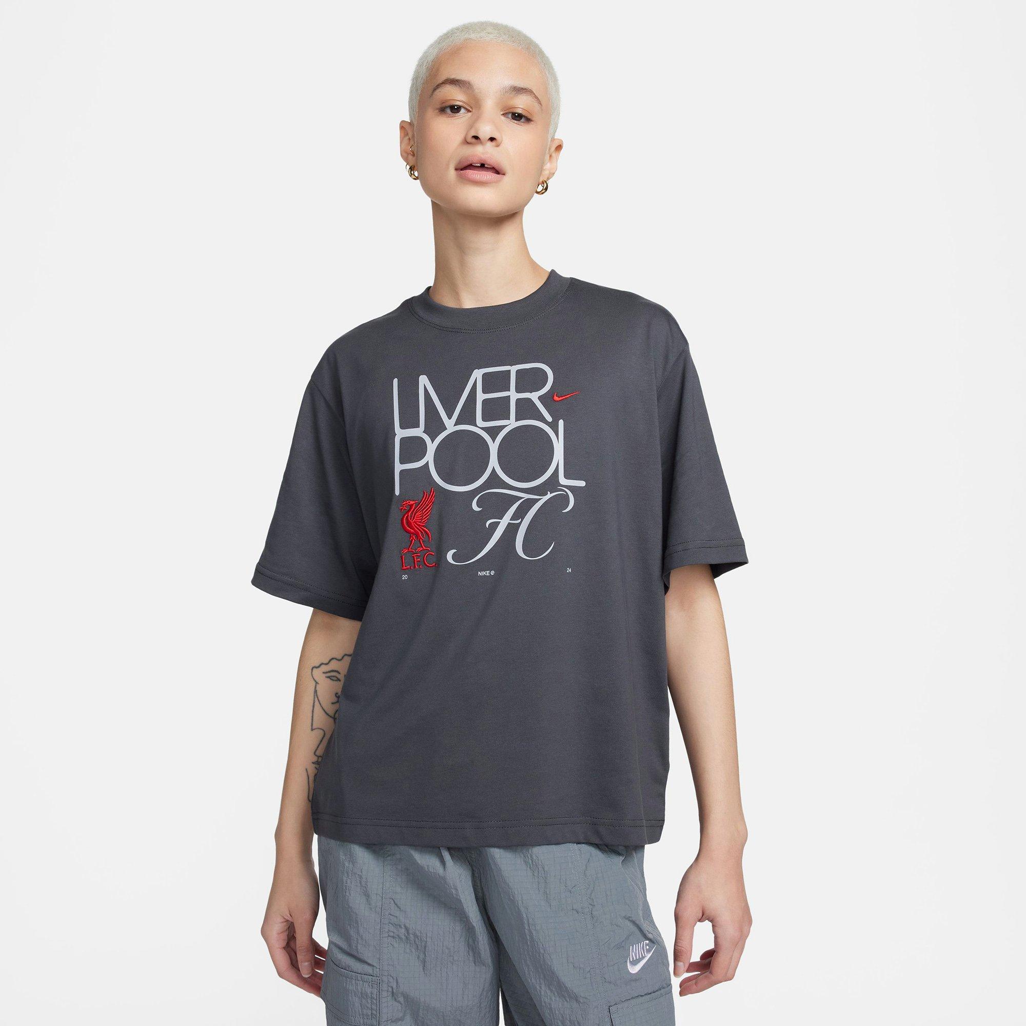 Anthra/Gym Red - Nike - Nike Liverpool FC Womens Boxy T Shirt - 5