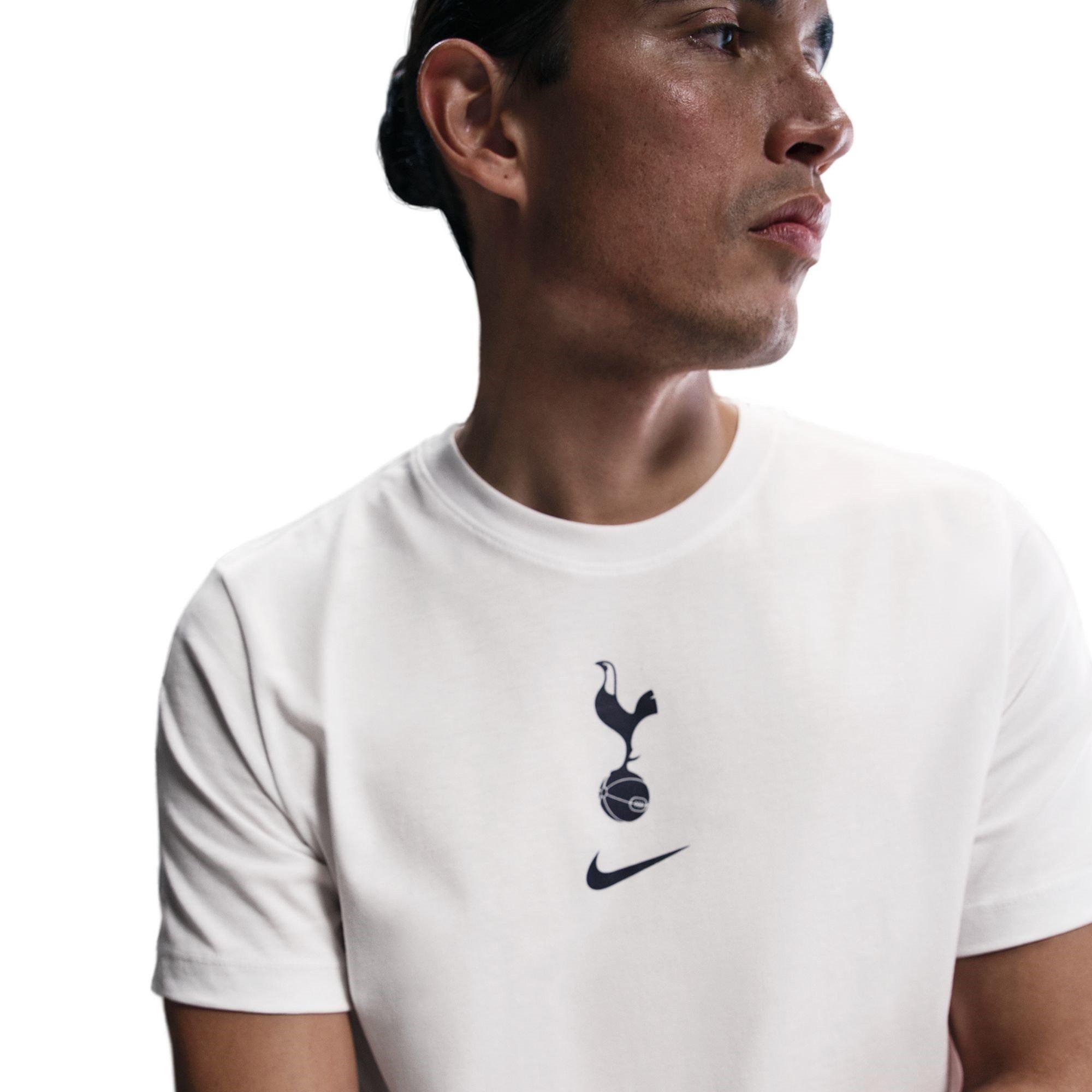 White - Nike - Tottenham Hotspur FC Crest T-Shirt Adults - 5