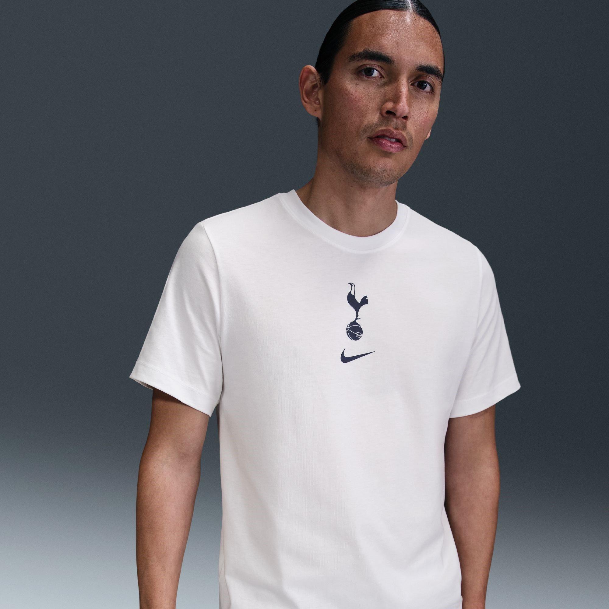White - Nike - Tottenham Hotspur FC Crest T-Shirt Adults - 6