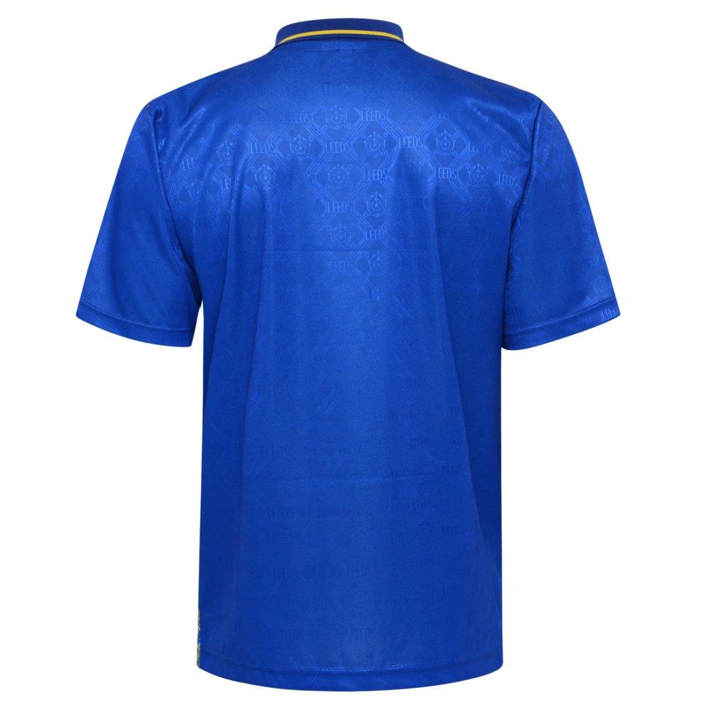 Blauw/Geel - Score Draw - Leeds United Retro Away Shirt 1993 Mens - 2