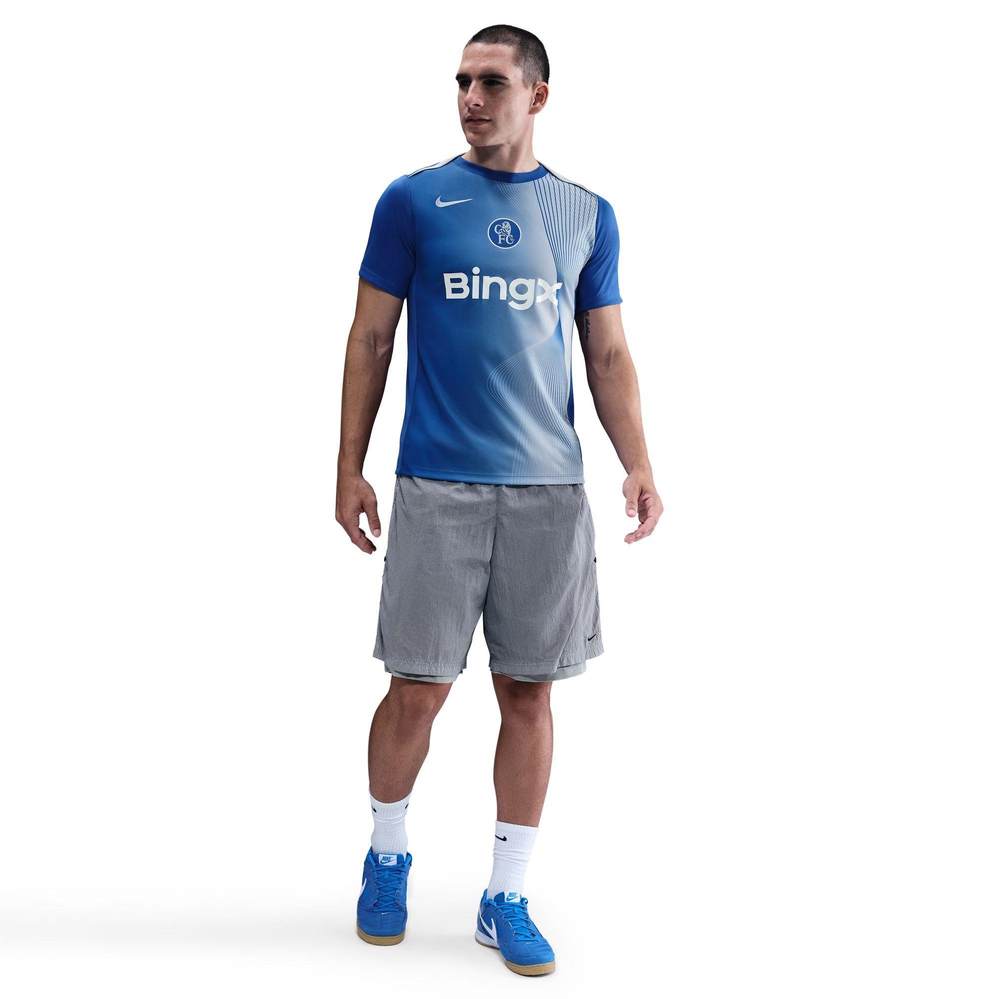 Blue/Silver - Nike - Chelsea Third Pre Match Shirt 2025 2026 Adults - 3