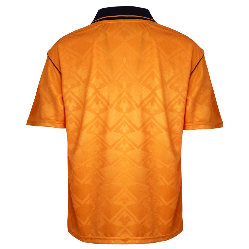 Orange/Black - Score Draw - Wolverhampton Wanderers 1993 Retro Home Shirt Adults - 2