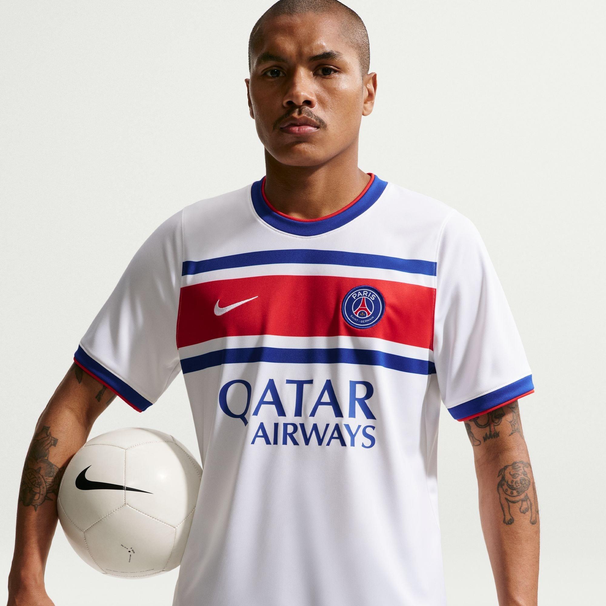 White/Blue - Nike - PSG Pre Match Shirt 2026/27 Mens - 3