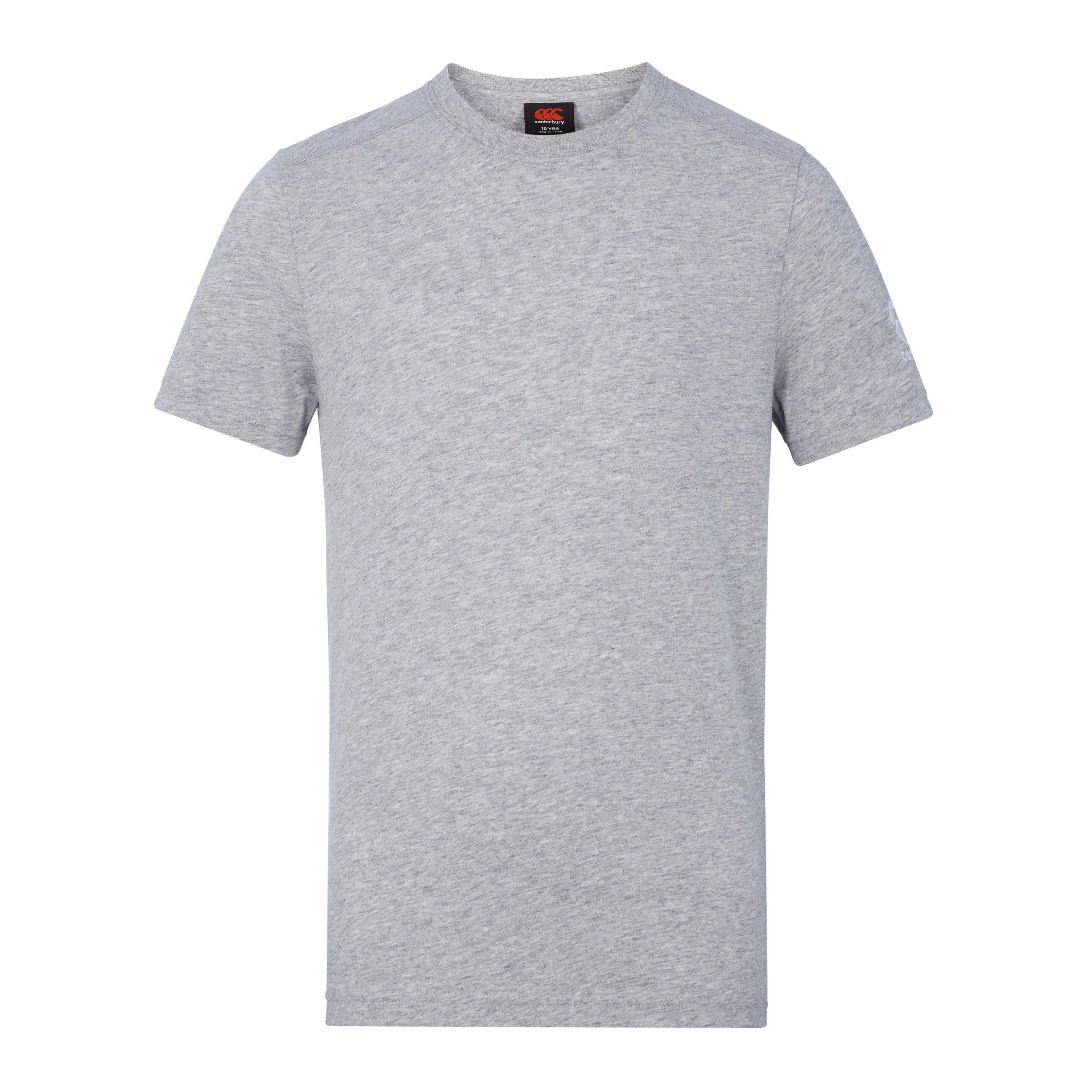 Canterbury Boys Club Plain Short-Sleeve Performance T-Shirt - Grey - 6Y