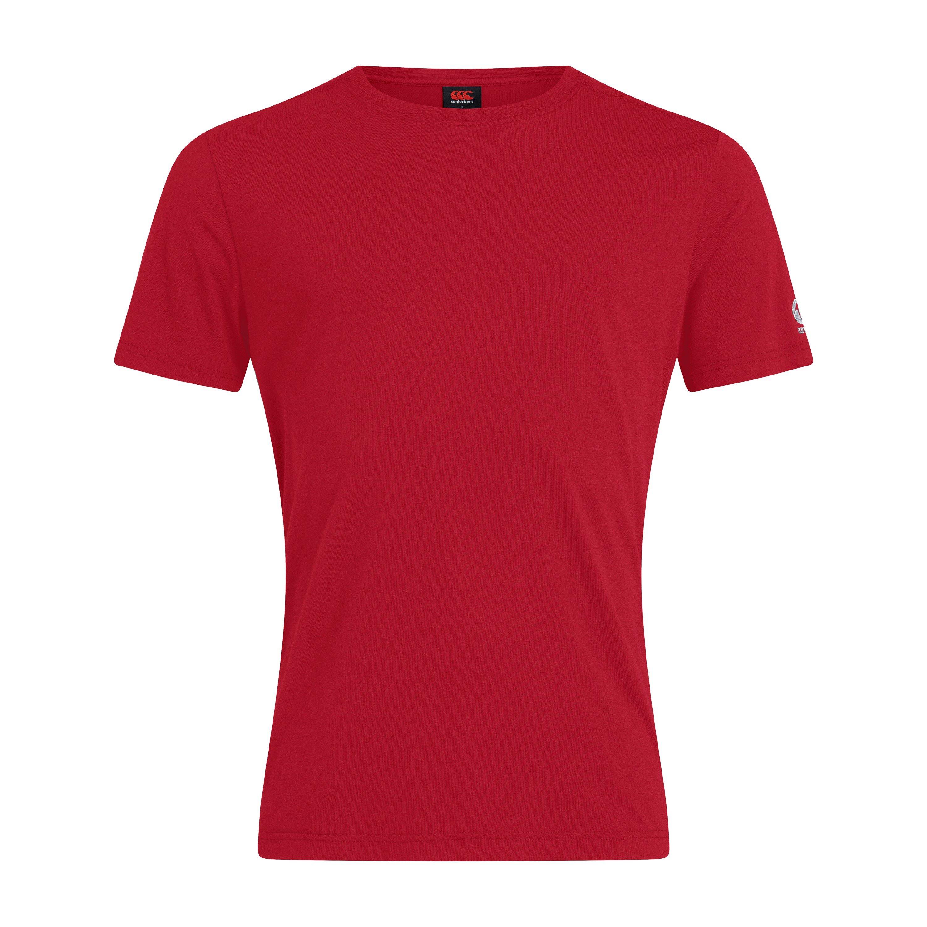 Canterbury Boys Club Plain Short-Sleeve Performance T-Shirt - Red - 10Y