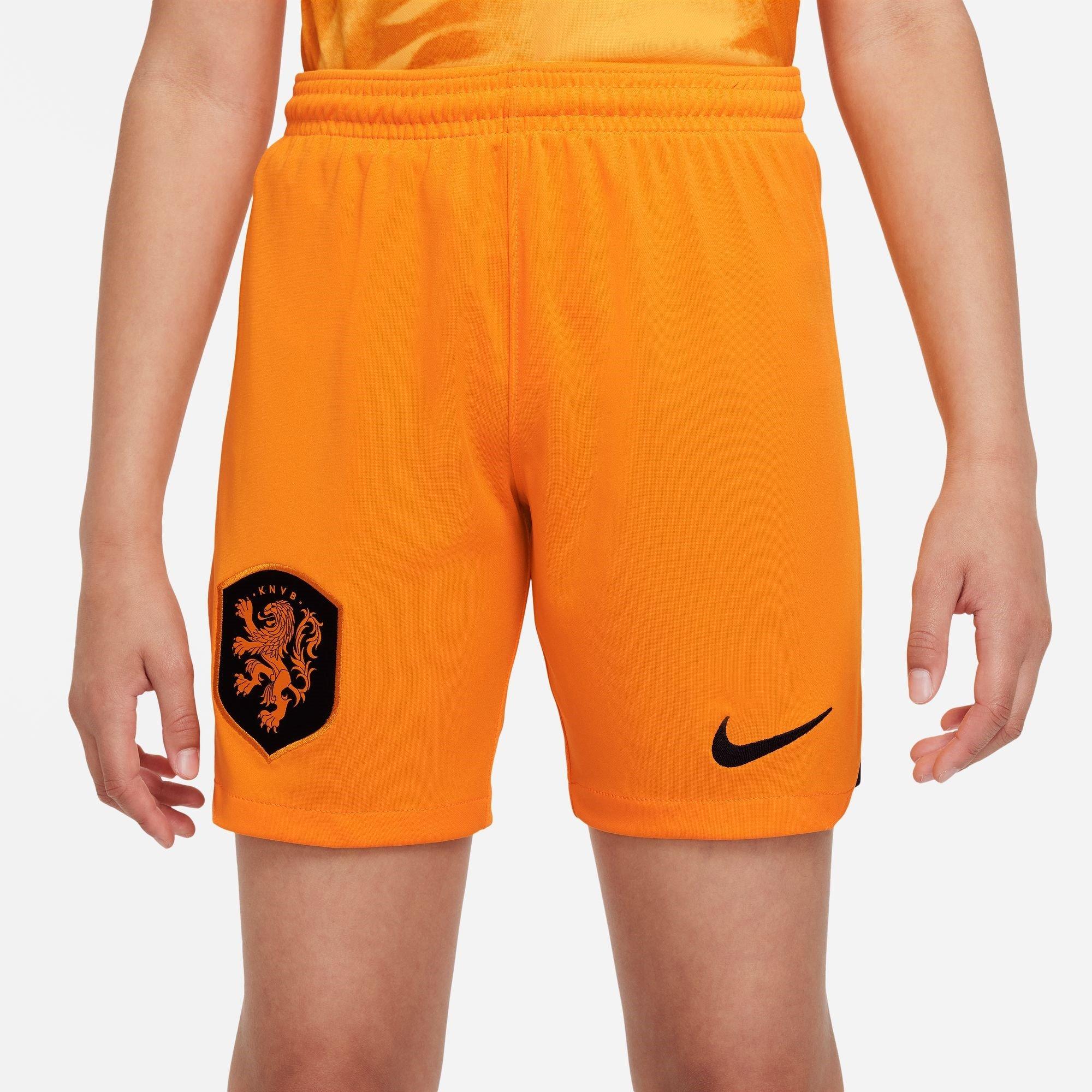 Orange - Nike - Netherlands Home Shorts Junior 2022 - 1