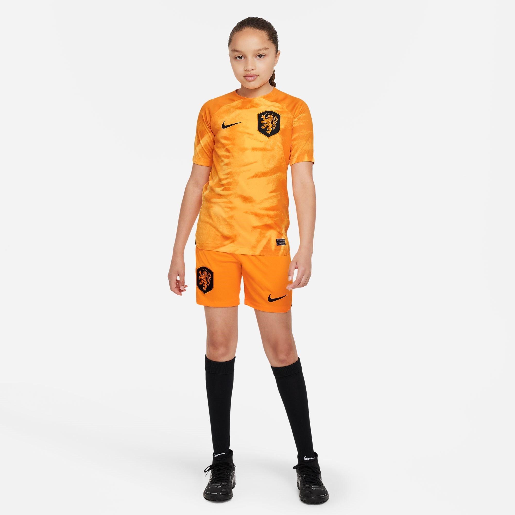Oranje - Nike - Netherlands Home Shorts Junior 2022 - 7