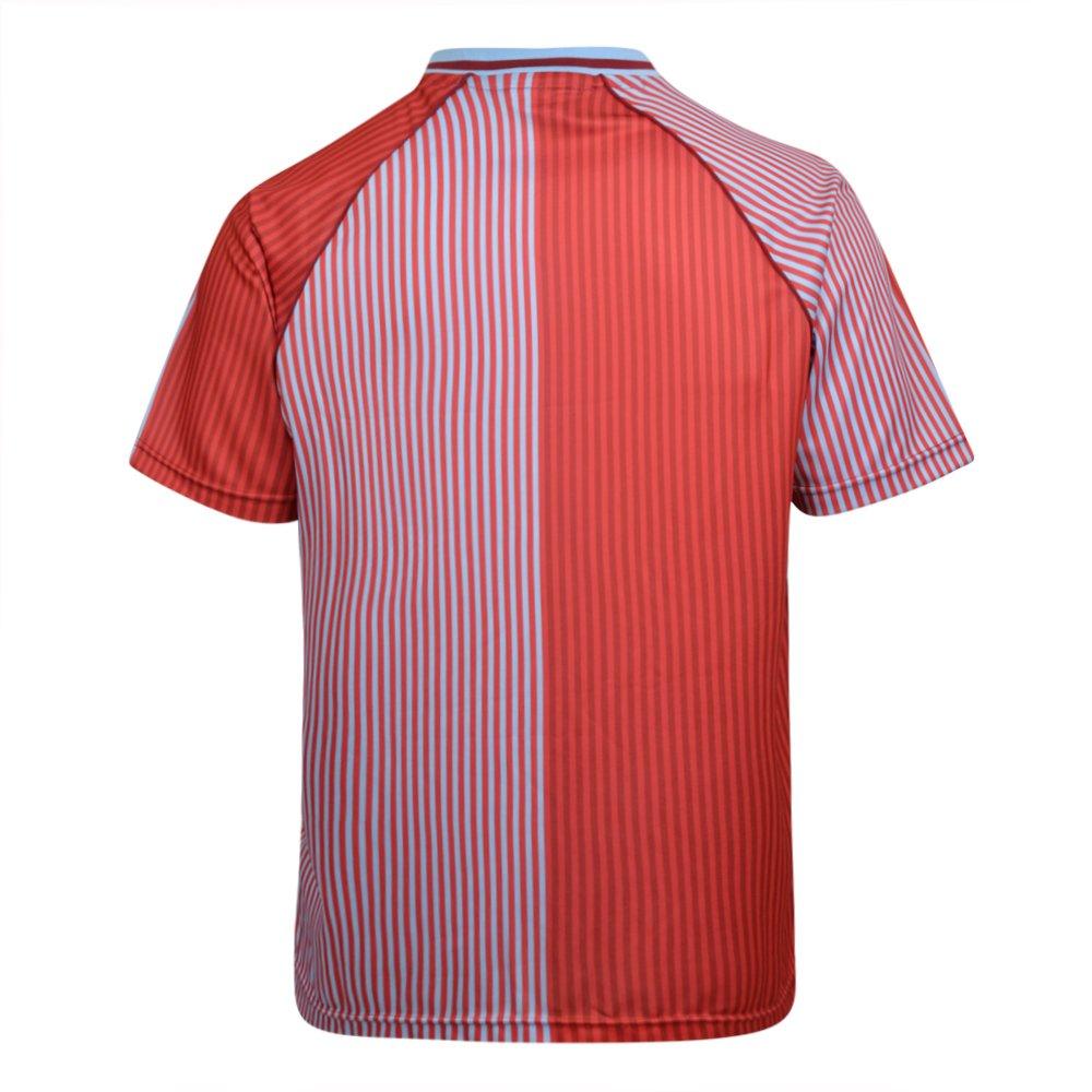 Claret/Blue - Score Draw - Aston Villa 1988 Retro Home Shirt Adults - 2